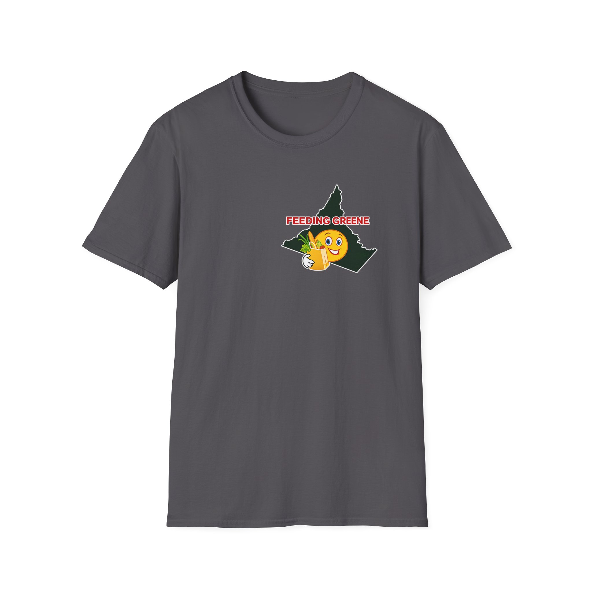 Feeding Greene State Outline T-Shirt — Funny Emoji “Feeding Greene” Local Pride Tee - Image 35