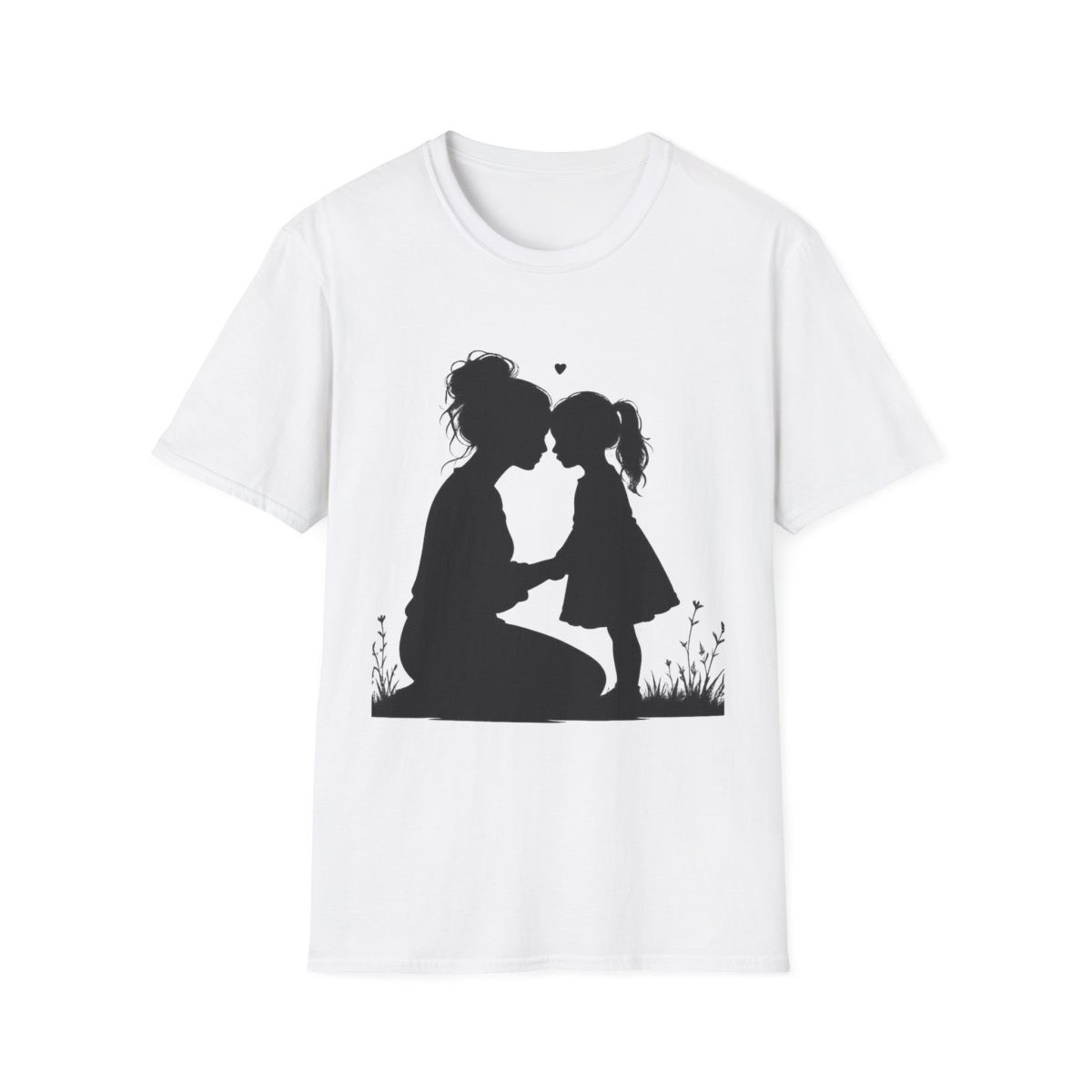 Mom and Daughter Silhouette T-Shirt — Mother’s Day Gift, Mommy & Me Love Tee