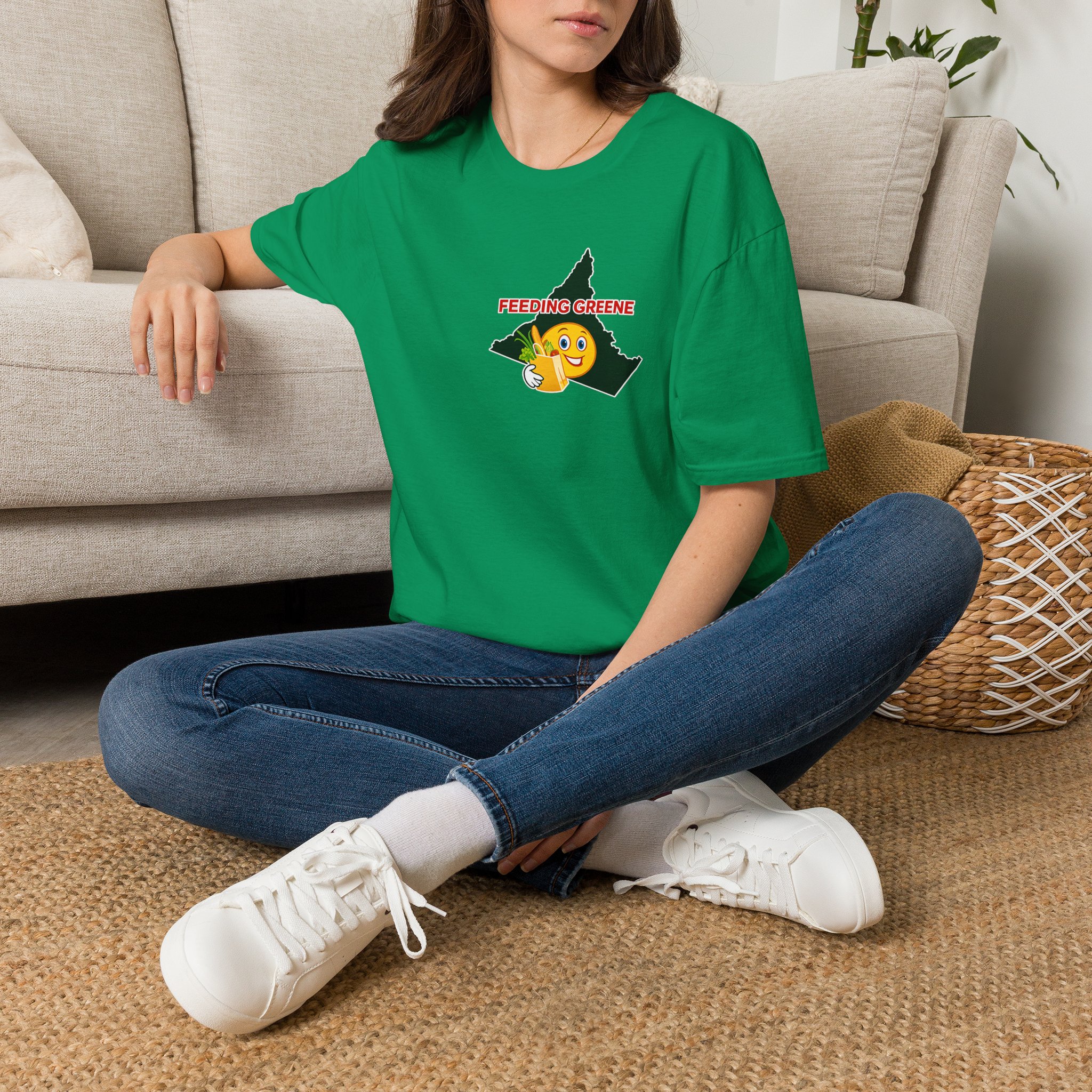 Feeding Greene State Outline T-Shirt — Funny Emoji “Feeding Greene” Local Pride Tee - Image 22