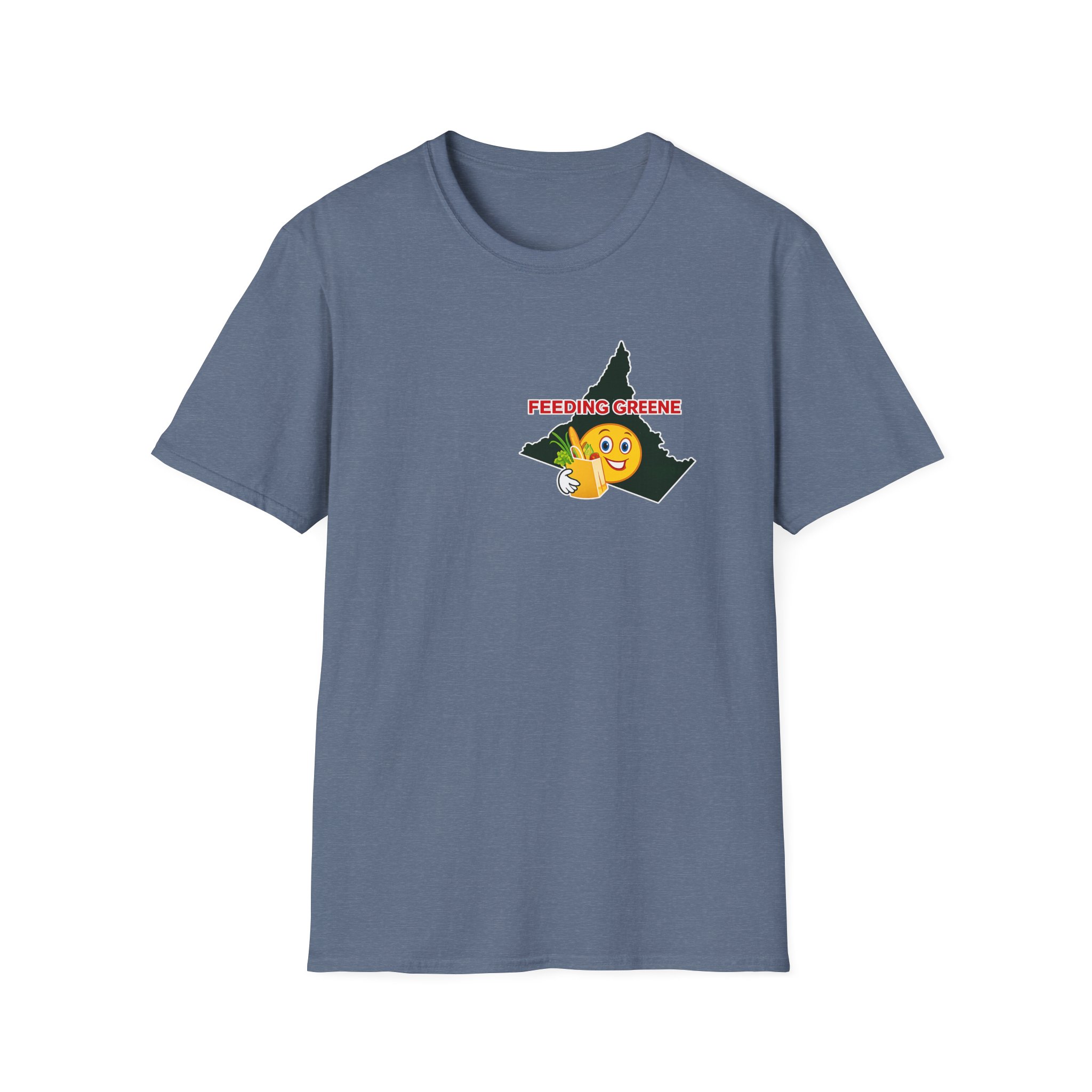 Feeding Greene State Outline T-Shirt — Funny Emoji “Feeding Greene” Local Pride Tee - Image 31