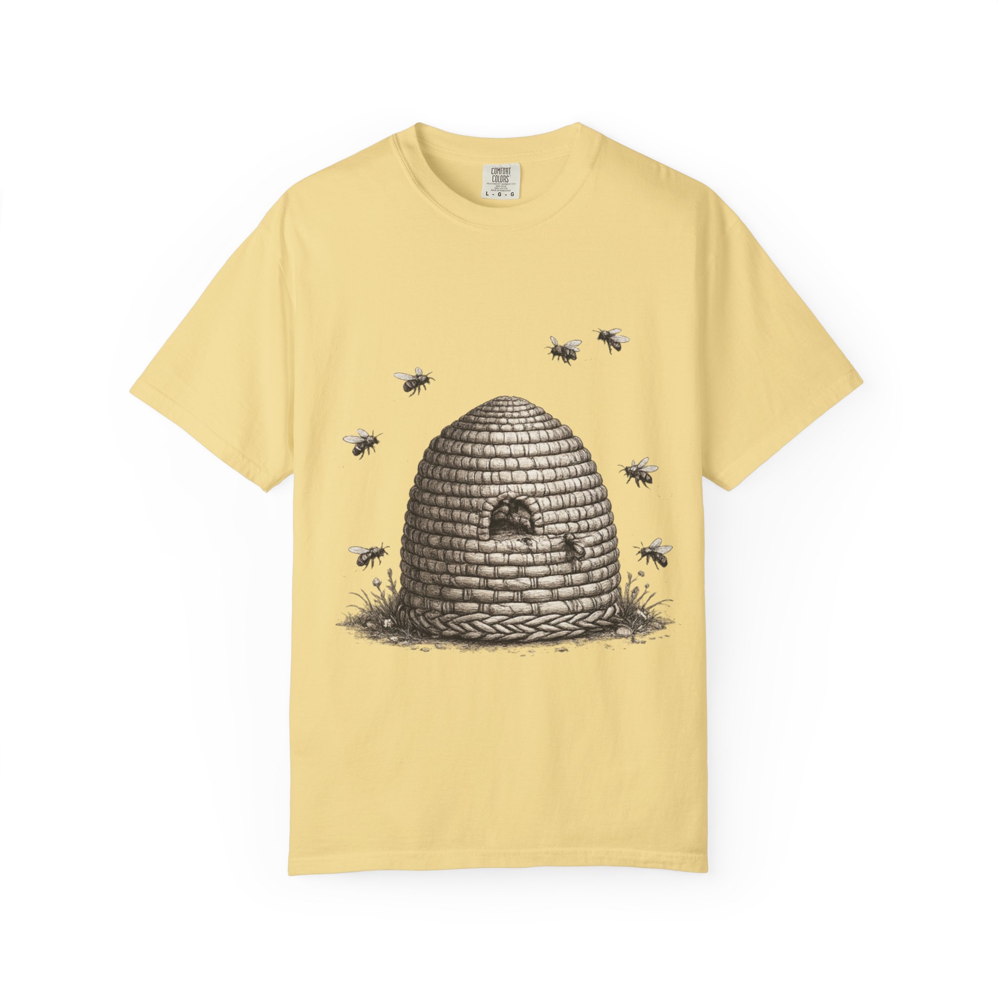 Beehive Illustration T-Shirt — Vintage Beekeeper Graphic Tee - Image 8