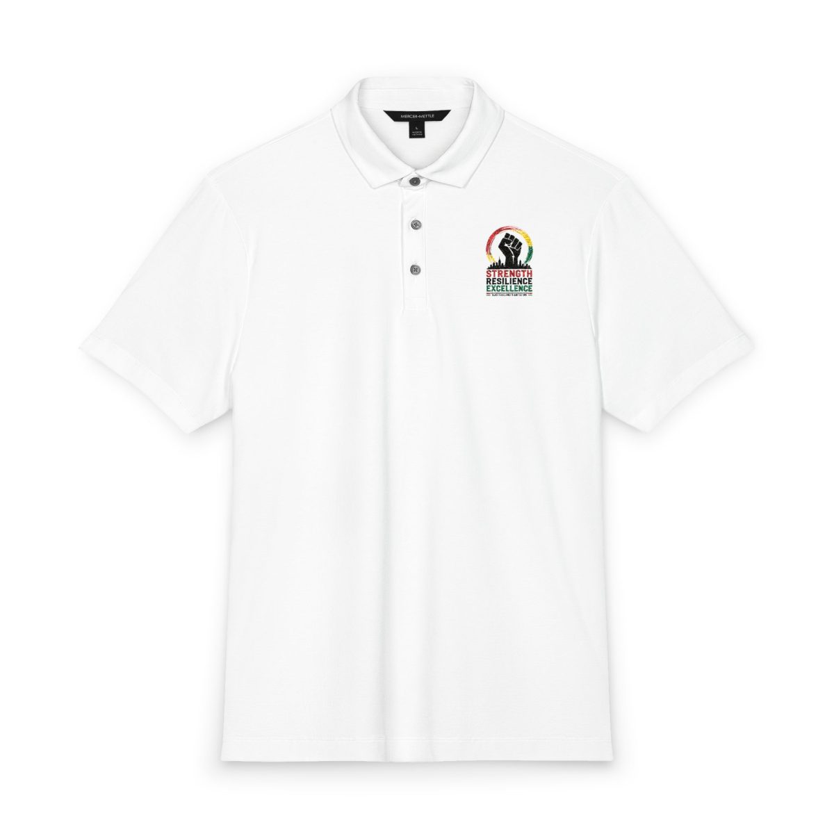 Men's Polo Shirt — Colorful Lion Crest Embroidered Logo