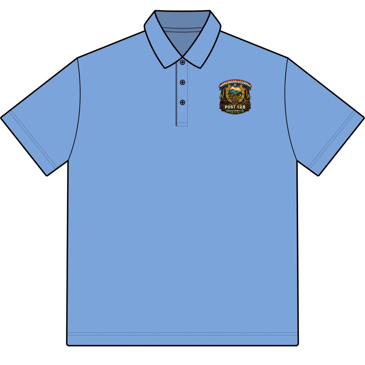 Embroidered Crest Polo Shirt - Classic Versa Logo Chest