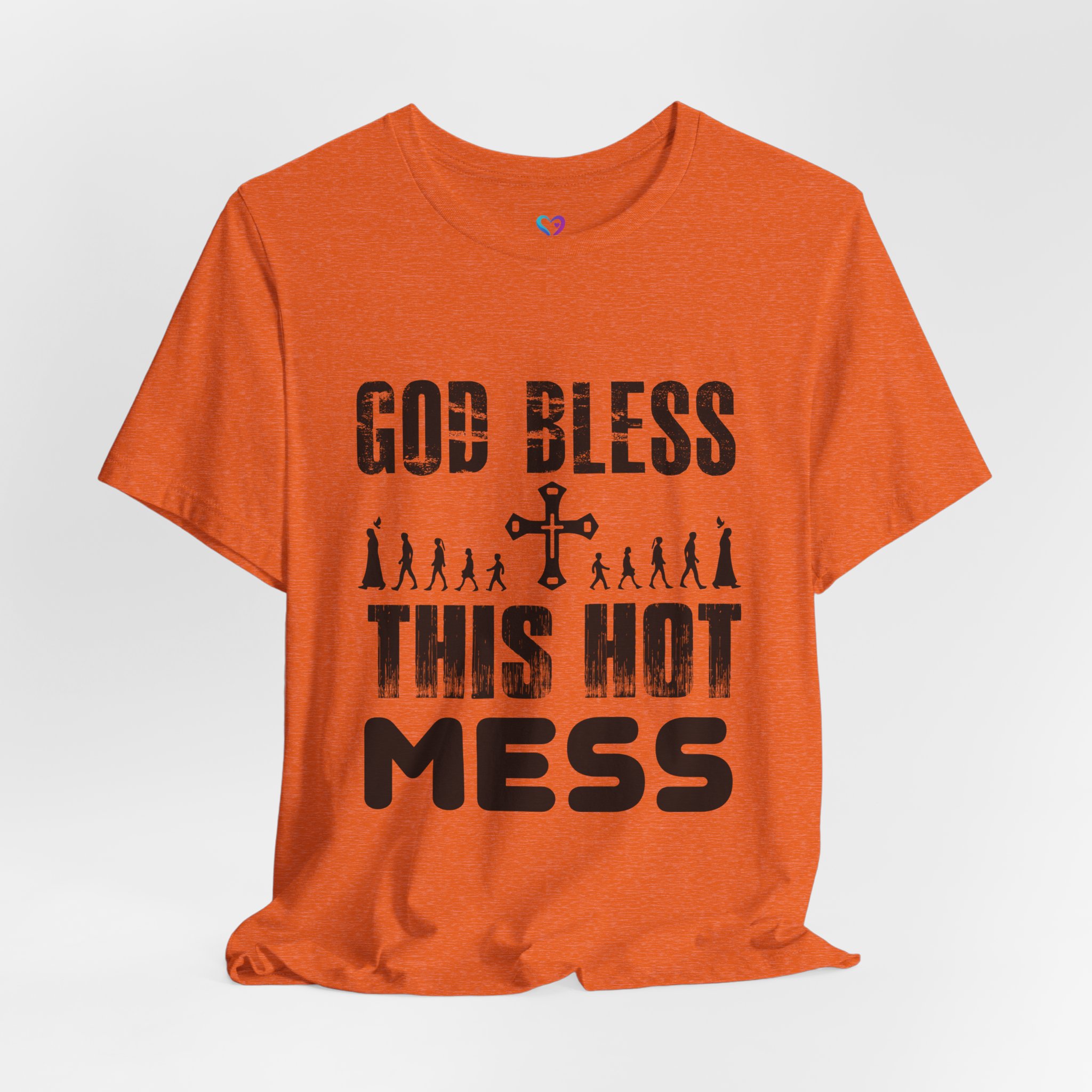 T-Shirt — "God Bless This Hot Mess" Funny Christian Graphic Tee - Image 8