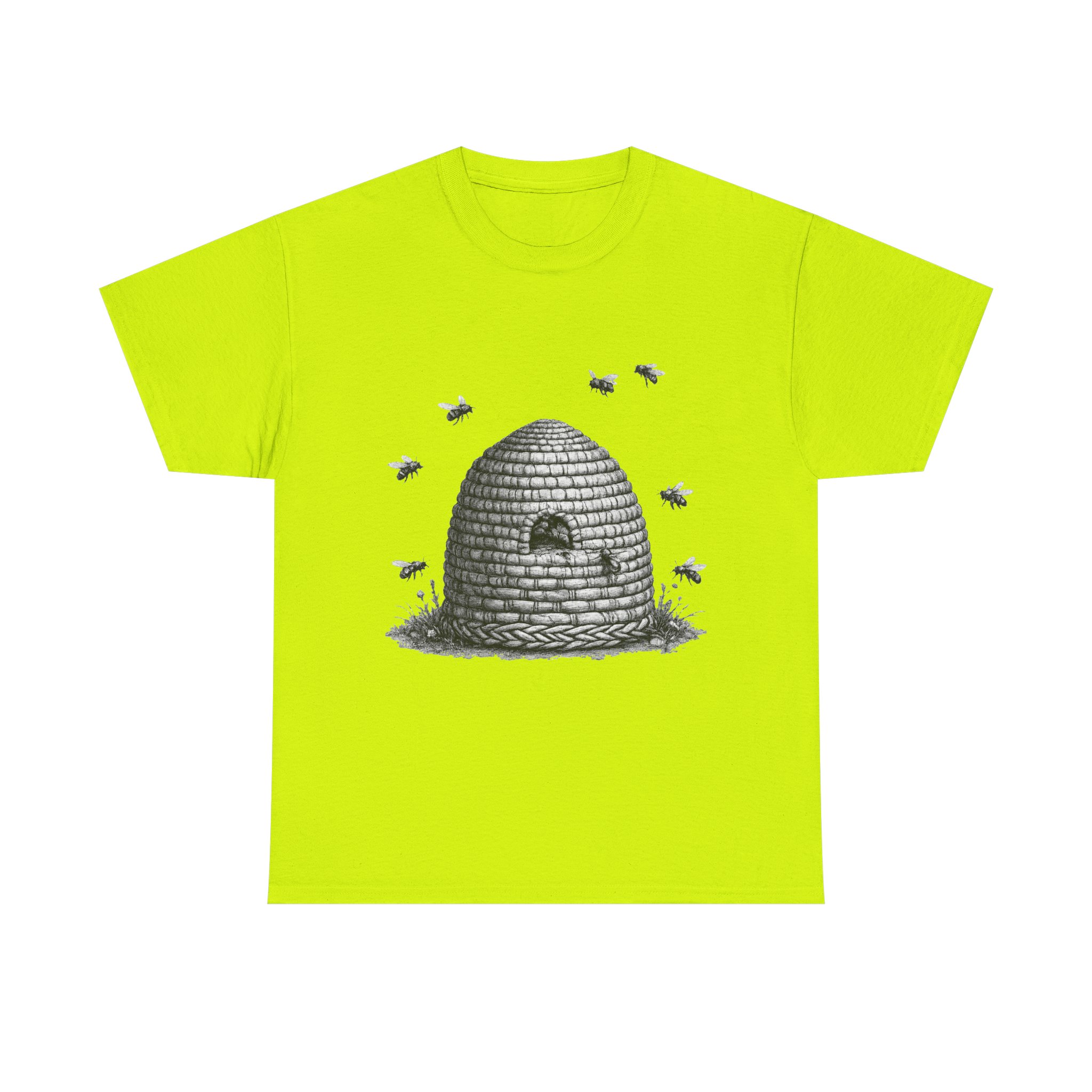 Beehive Illustration T-Shirt — Vintage Beekeeper Graphic Tee - Image 4