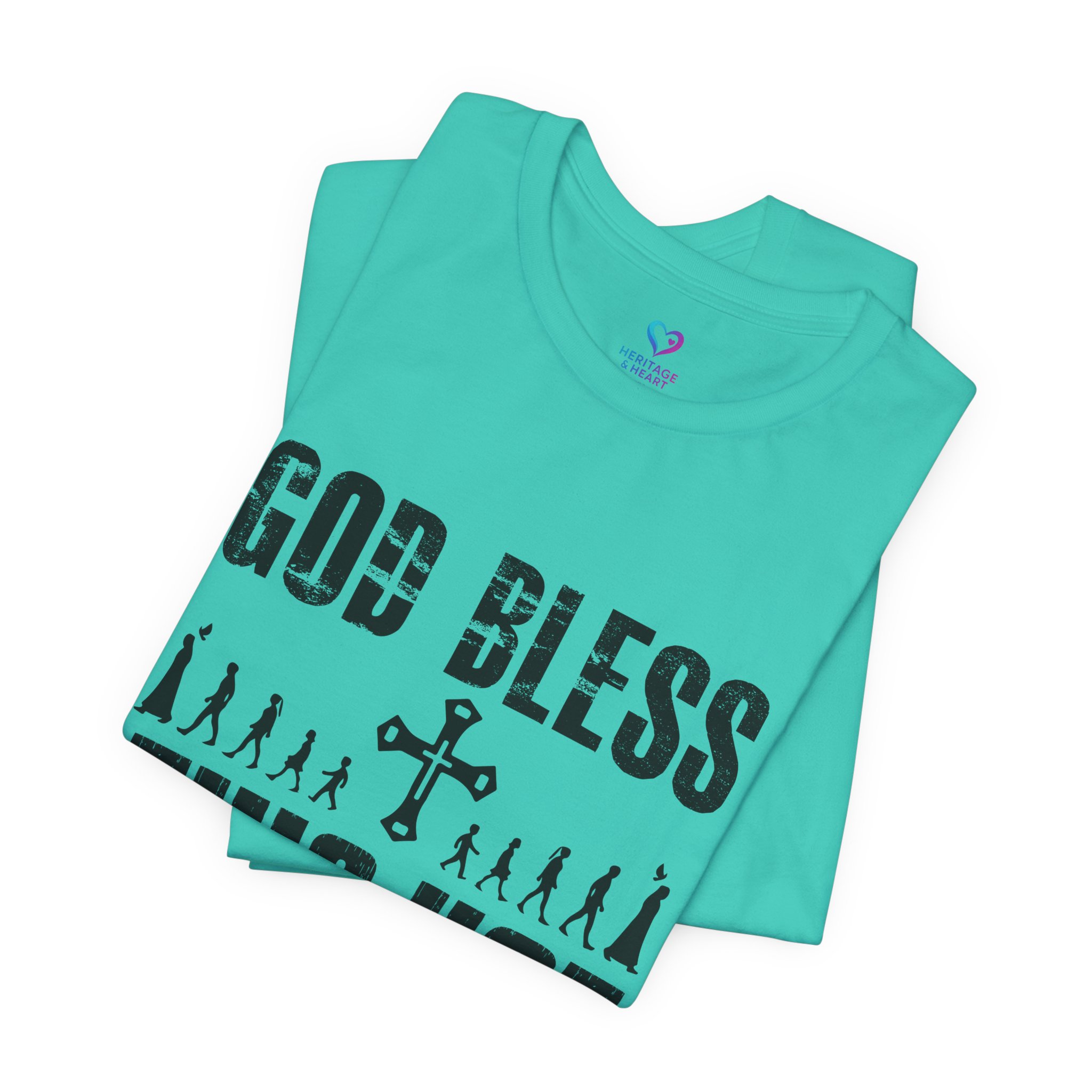 T-Shirt — "God Bless This Hot Mess" Funny Christian Graphic Tee - Image 10