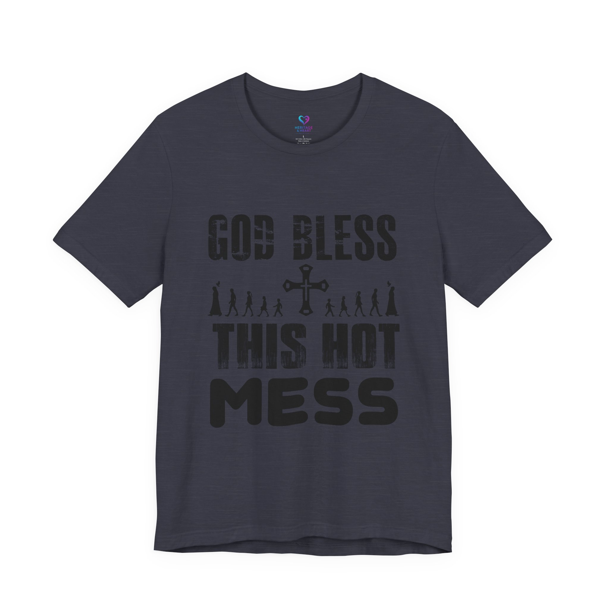 T-Shirt — "God Bless This Hot Mess" Funny Christian Graphic Tee - Image 13
