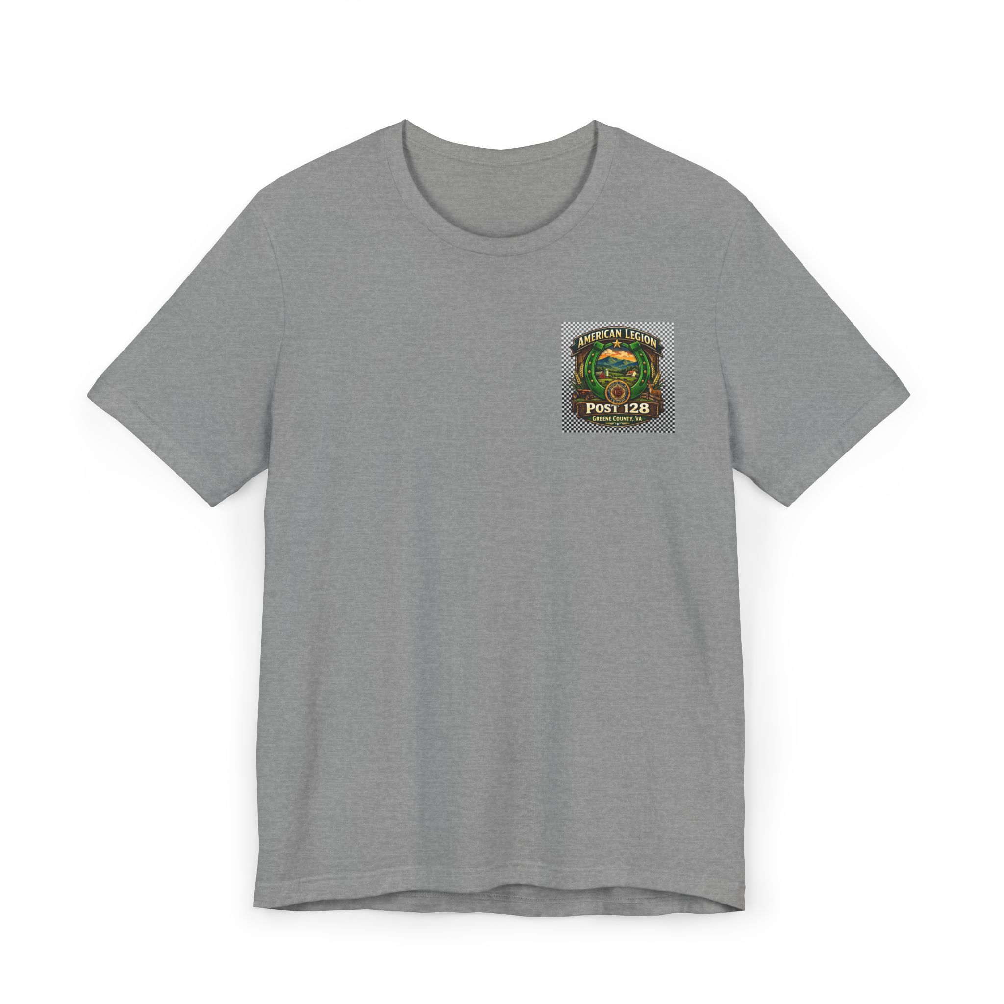 Pocket Front T‑Shirt — Vintage Camper Patch "Port 125" Graphic - Image 2