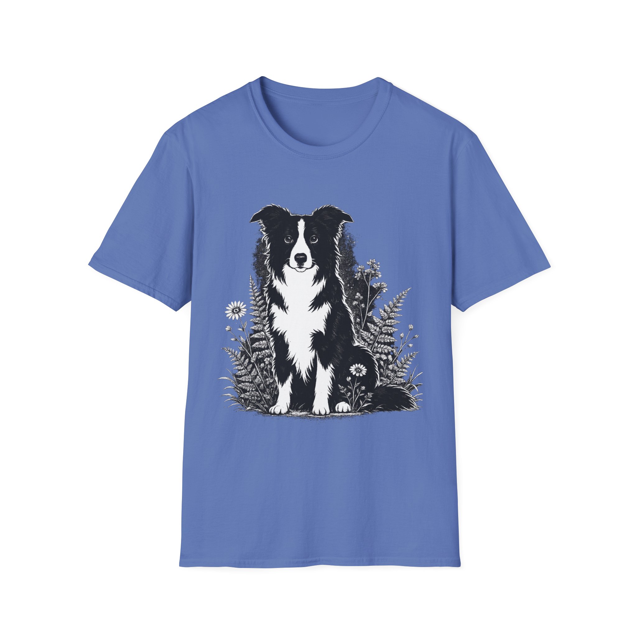 Border Collie Pocket Tee — Minimal Dog Silhouette T-Shirt - Image 19