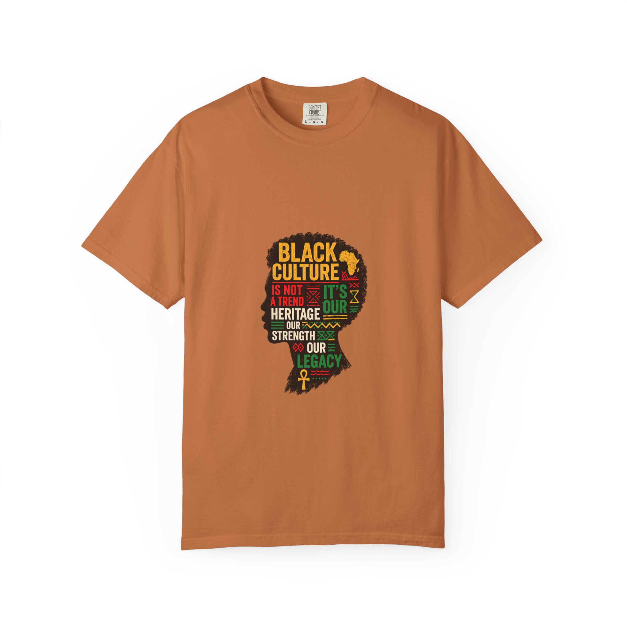 Black Culture Silhouette T-Shirt — "Black Culture Is Not a Trend" Heritage Tee - Image 2