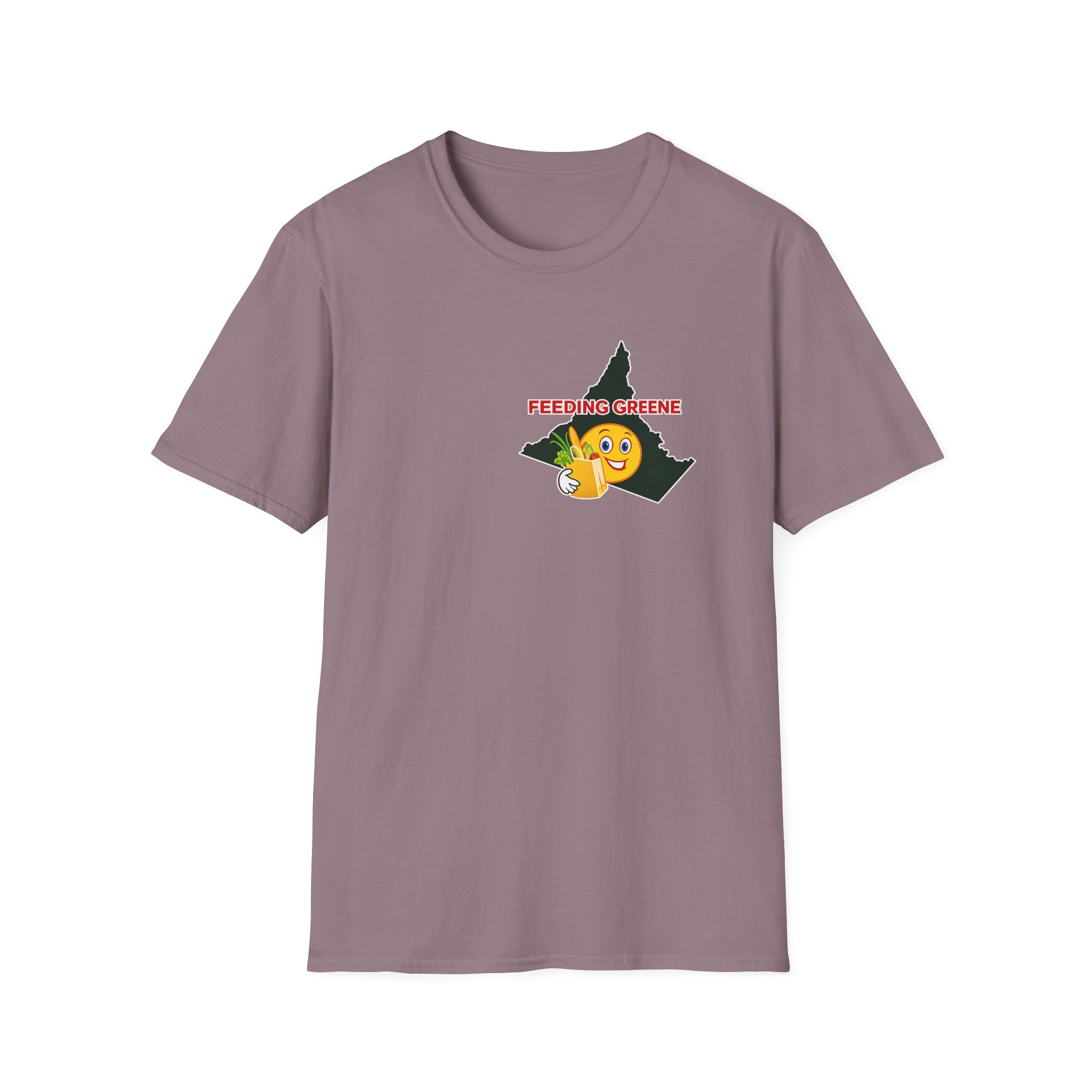 Feeding Greene State Outline T-Shirt — Funny Emoji “Feeding Greene” Local Pride Tee - Image 47