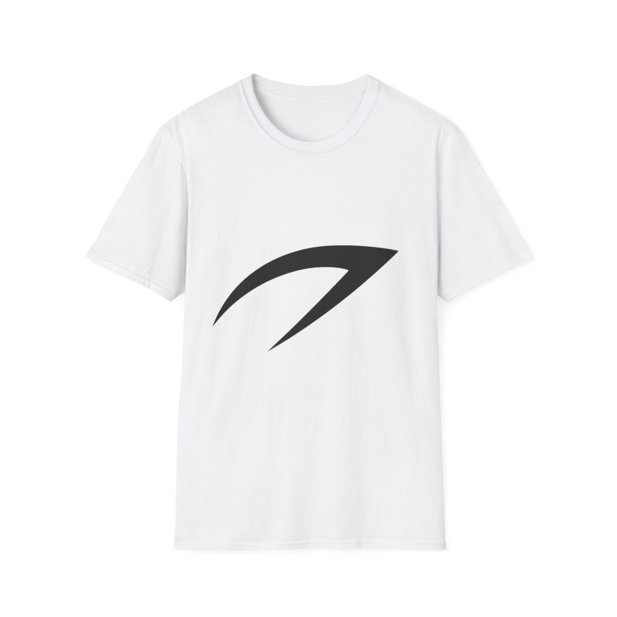 Minimal Wave Logo T-Shirt — Modern Monochrome Graphic Tee