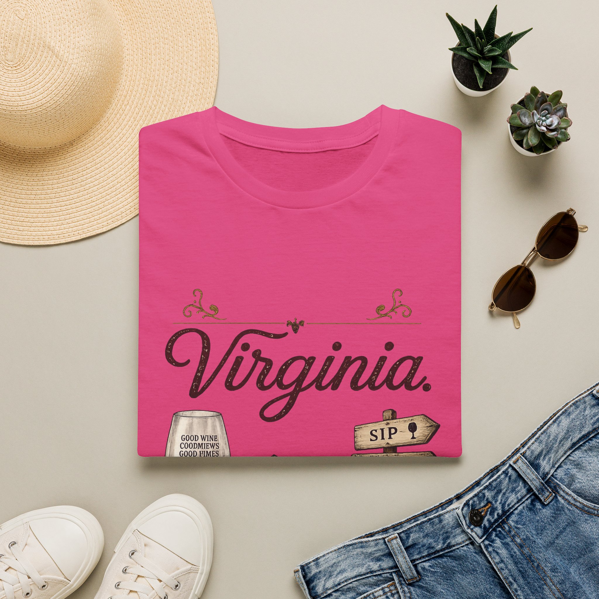 Virginia State Vintage T‑Shirt — Scenic Mountains & Wine Lover Tee - Image 11