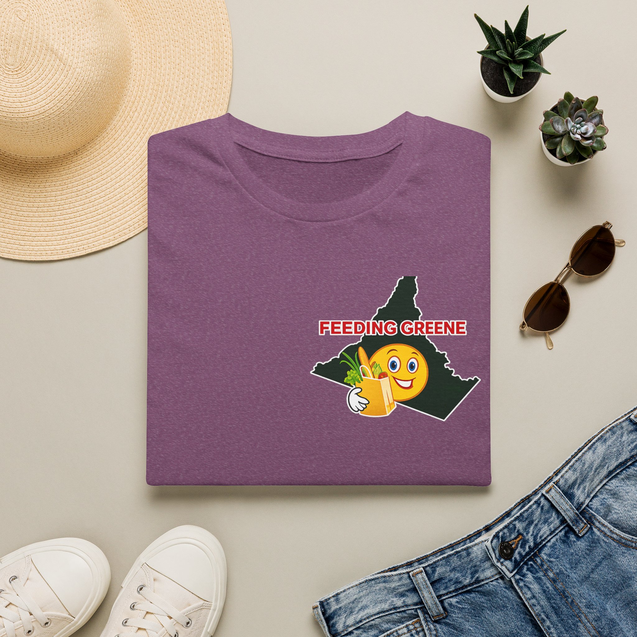 Feeding Greene T-Shirt — Virginia County Food Bank Support Tee - Image 45