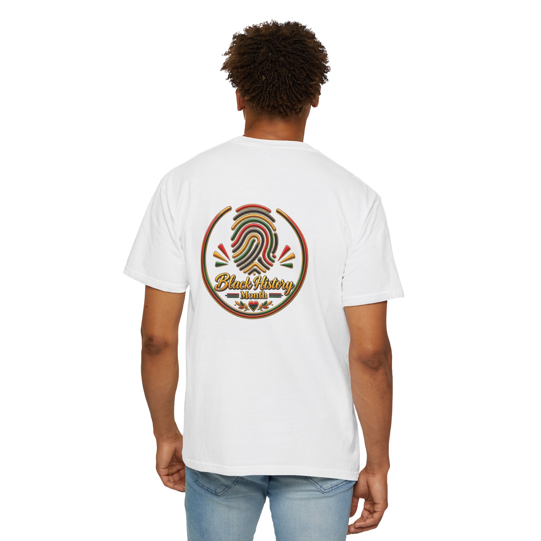 Black History Month Fingerprint T-Shirt – Afrocentric Pride Tee - Image 5