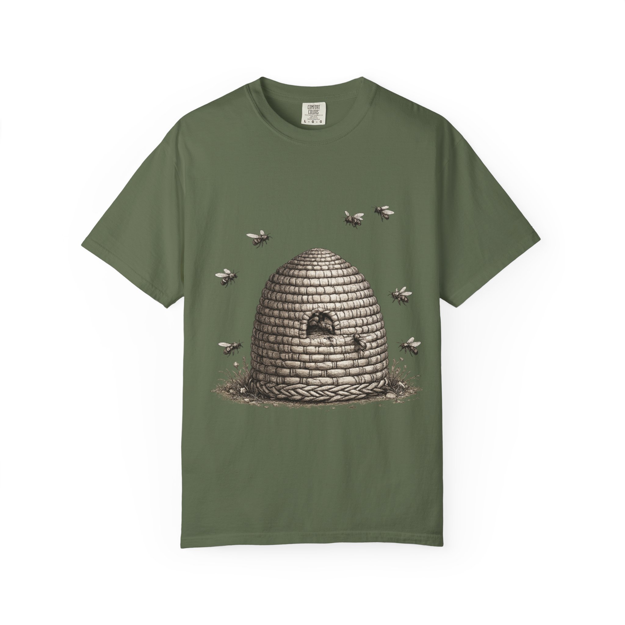 Beehive Illustration T-Shirt — Vintage Beekeeper Graphic Tee - Image 10