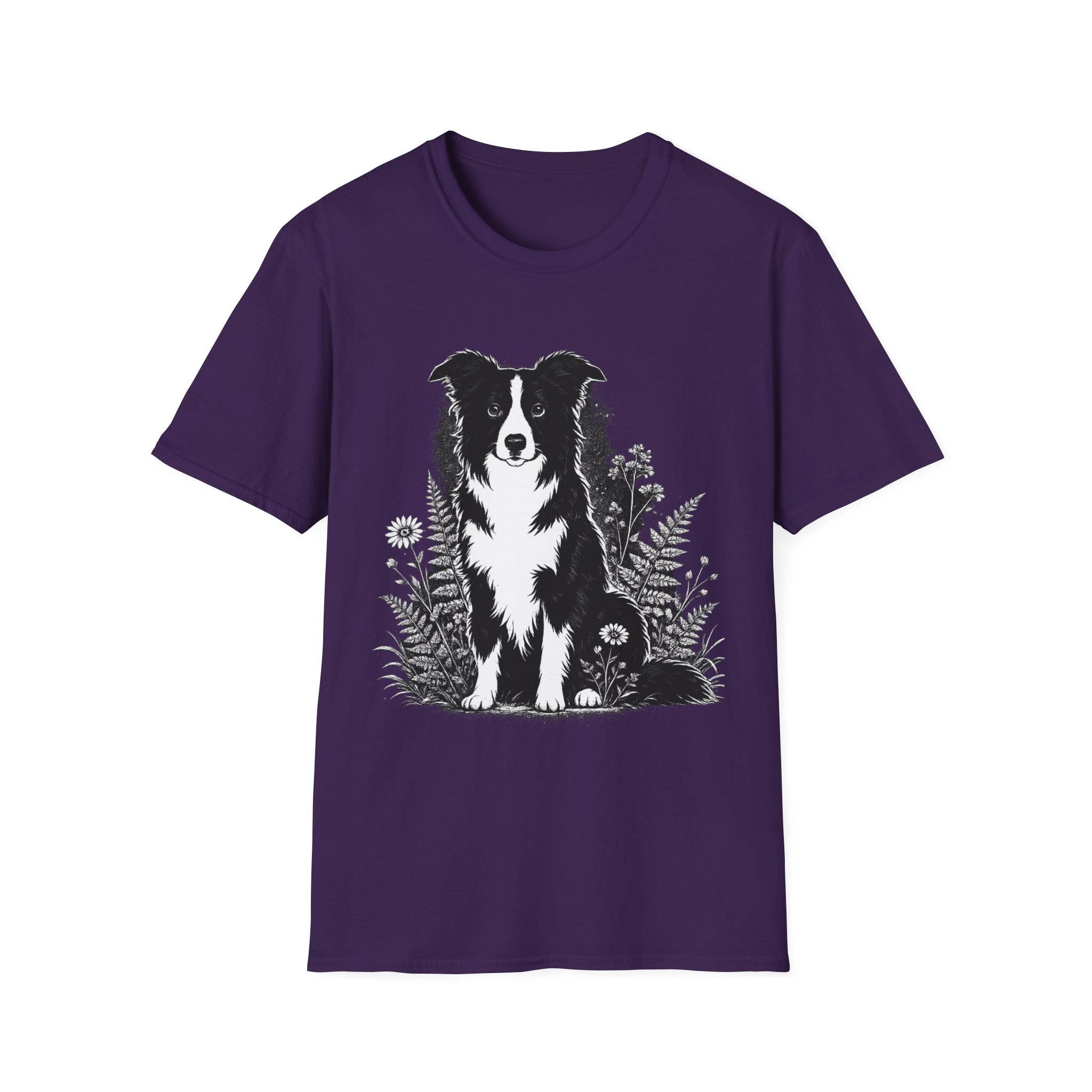 Border Collie Pocket Tee — Minimal Dog Silhouette T-Shirt - Image 31