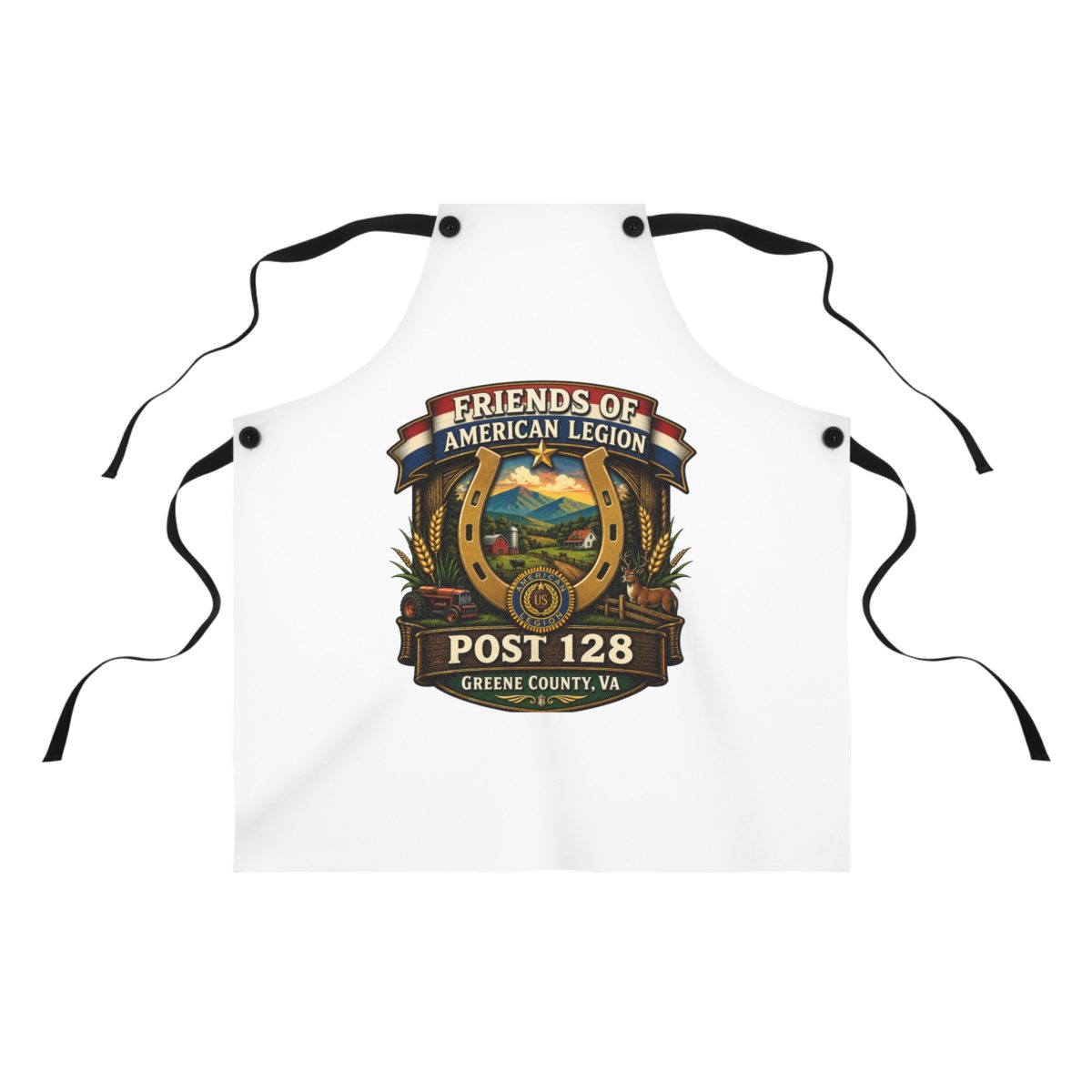 Apron — Friends of American Legion Post 128 Greene County, VA Emblem