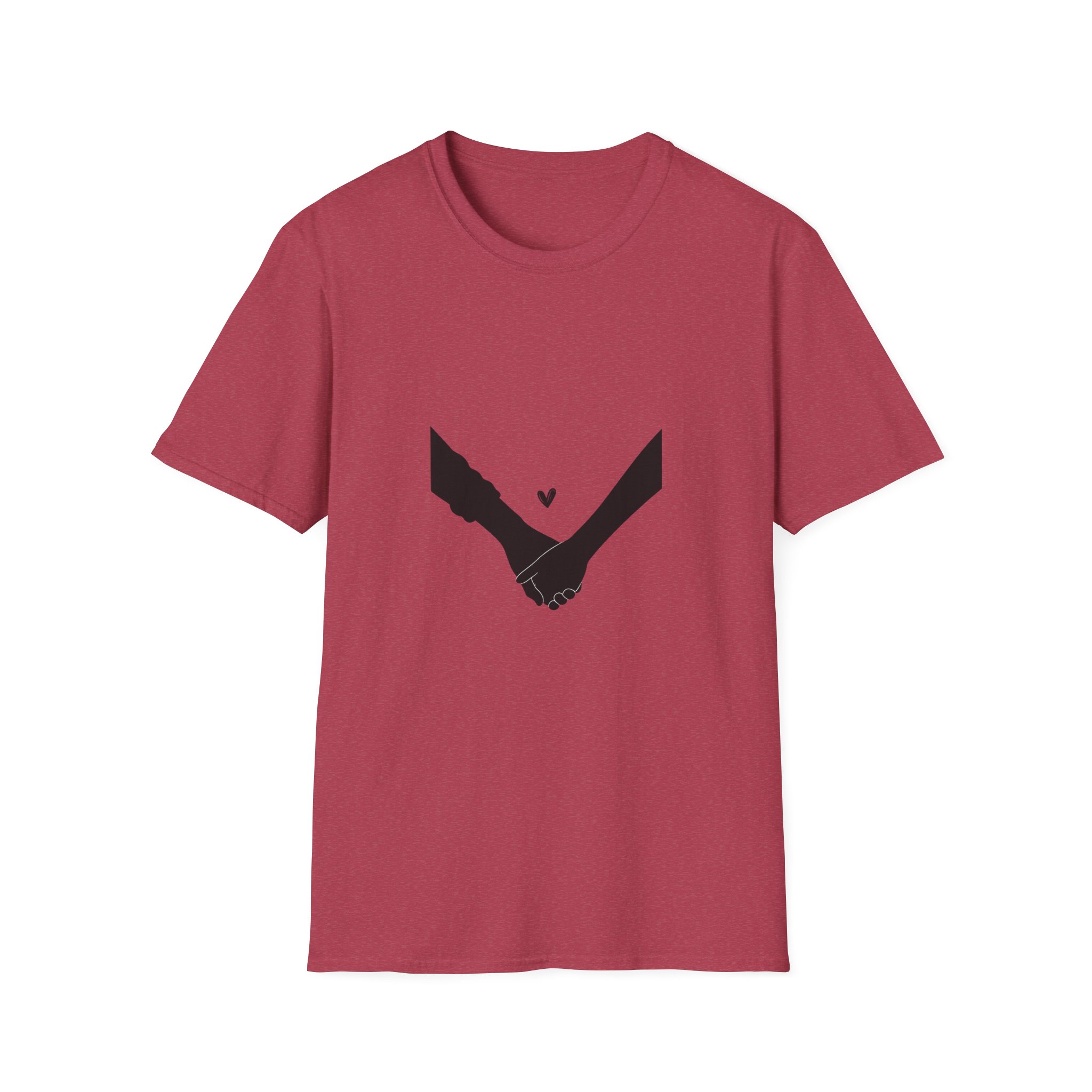 Holding Hands T-Shirt — Minimal Heart Connection Tee - Image 15