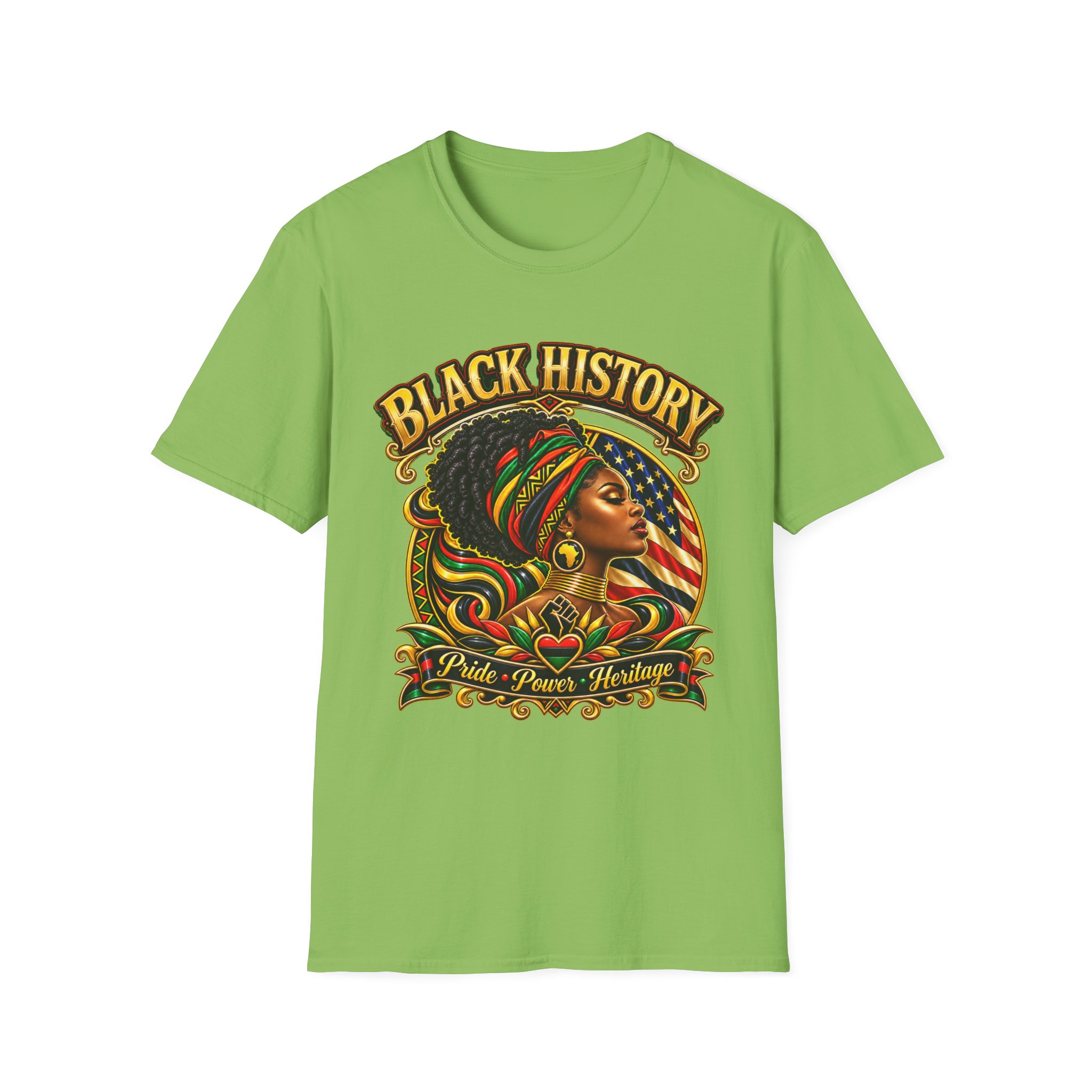 Black History Graphic Tee — Afrocentric Pride Portrait T-Shirt - Image 6