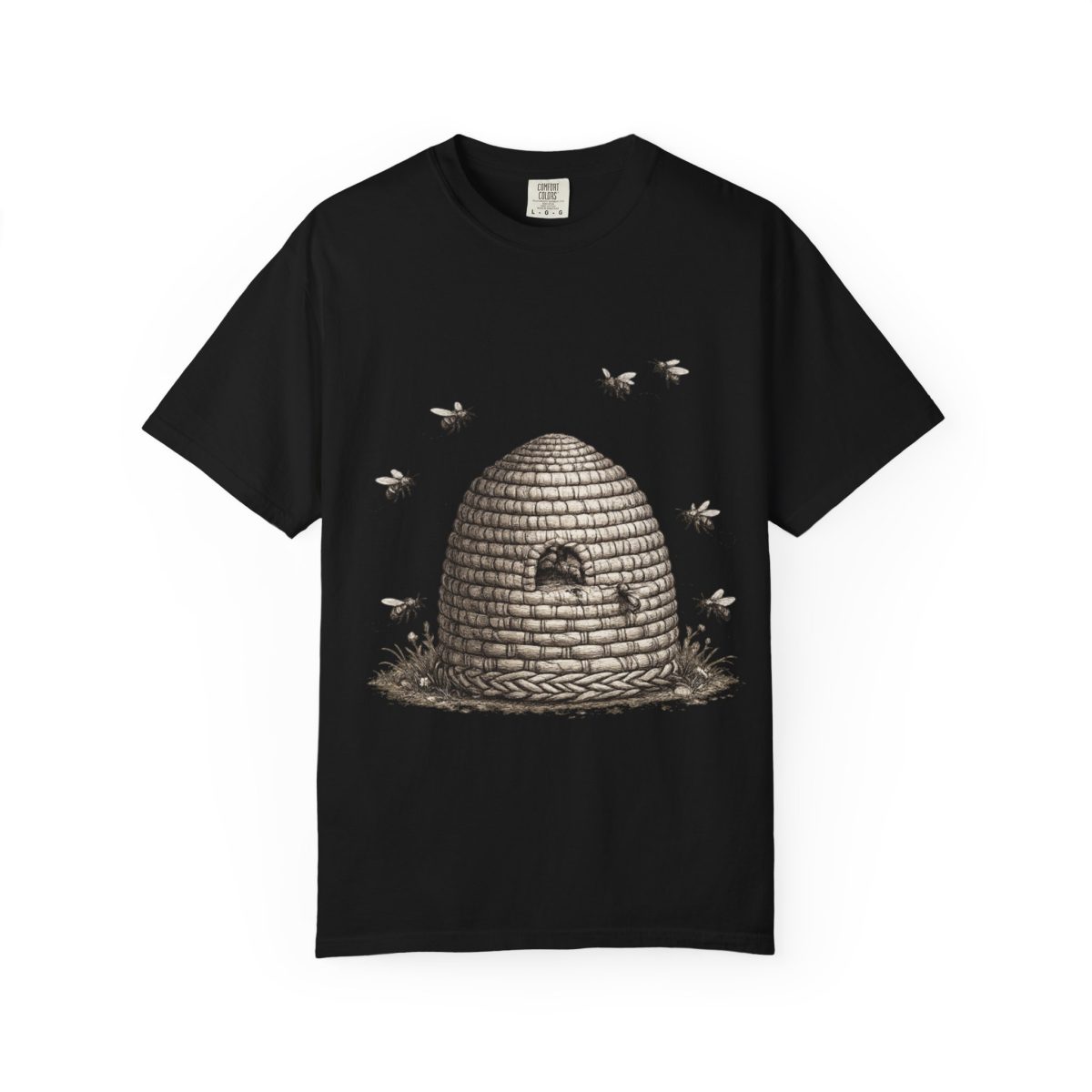 Beehive Illustration T-Shirt — Vintage Beekeeper Graphic Tee