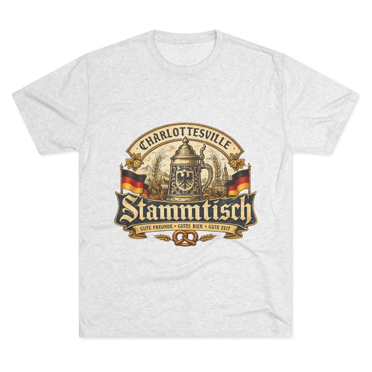 Stammtisch Charlottesville Beer Tee — Vintage German Pub T-Shirt