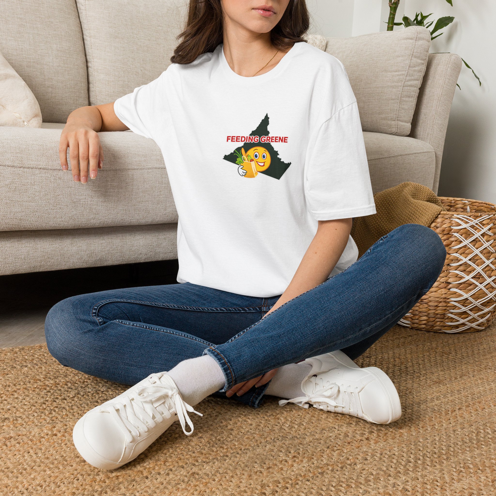 Feeding Greene State Outline T-Shirt — Funny Emoji “Feeding Greene” Local Pride Tee - Image 4