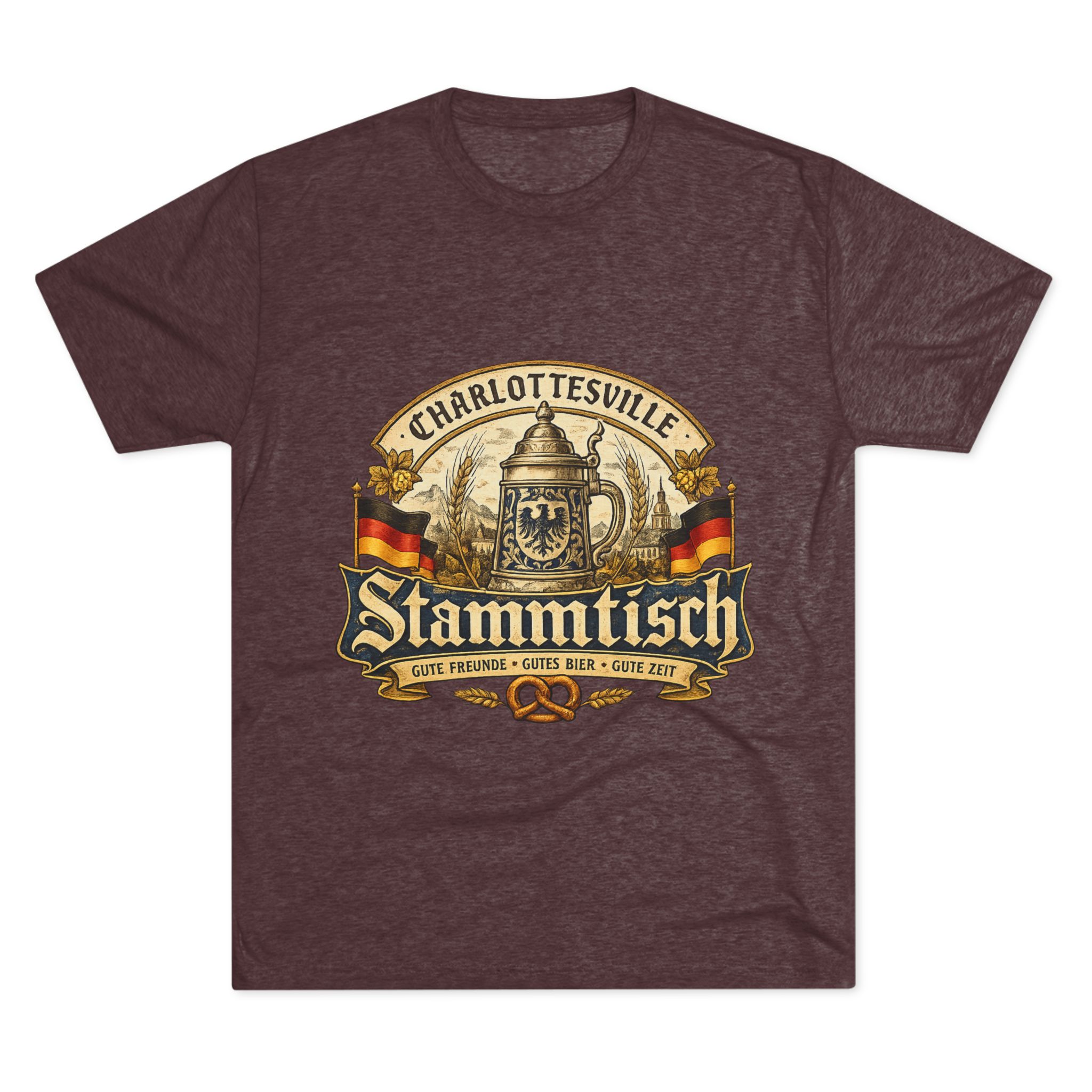 Stammtisch Charlottesville Beer Tee — Vintage German Pub T-Shirt - Image 9