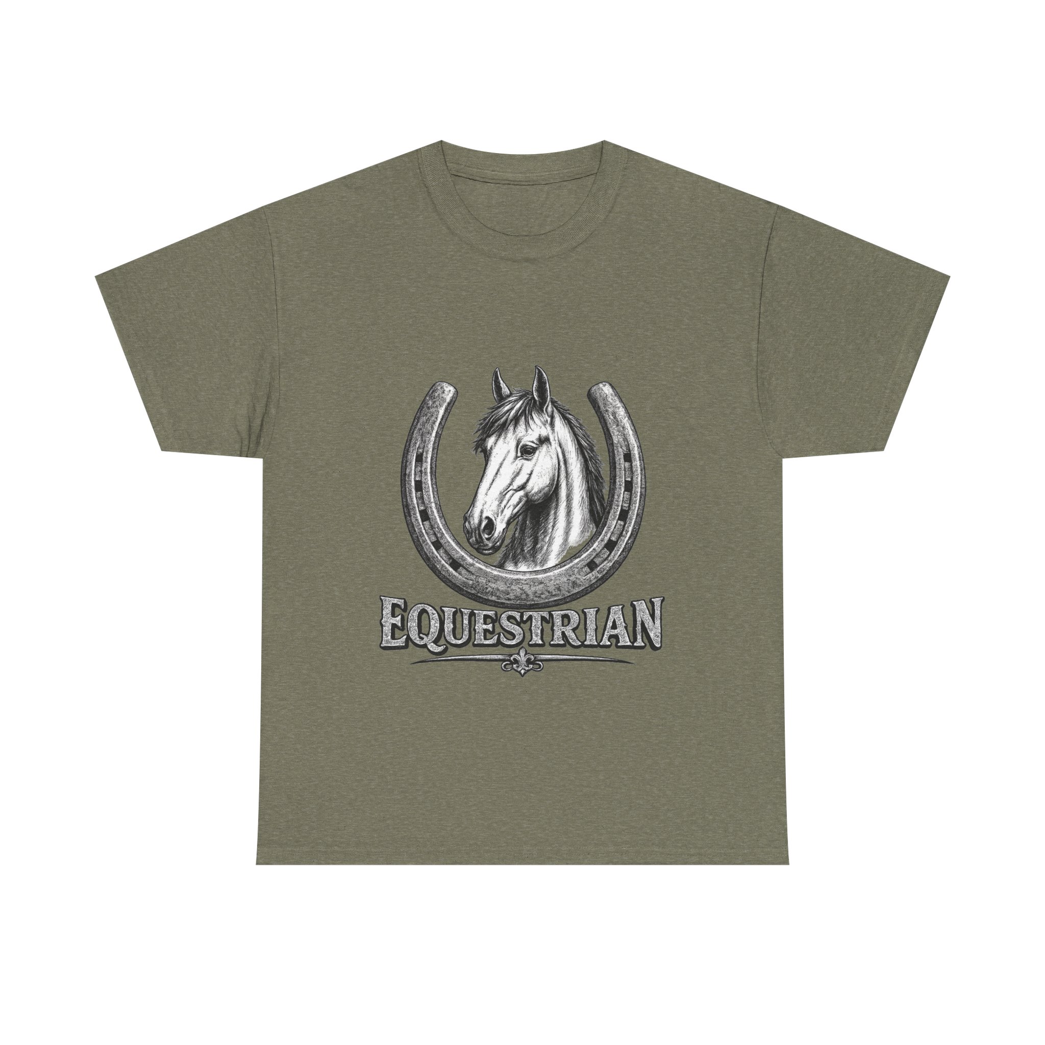 Equestrian Horse Horseshoe T-Shirt — Vintage Riding Tee - Image 4