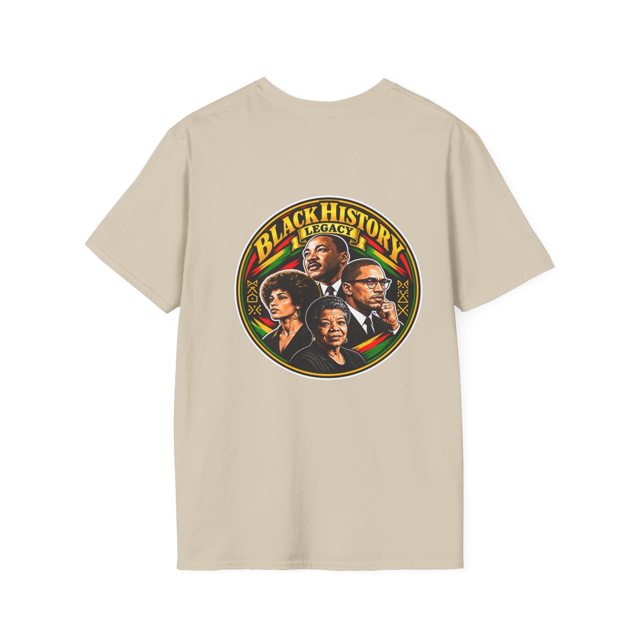 Black History Legacy T-Shirt — Icon Portrait Back Graphic - Image 6