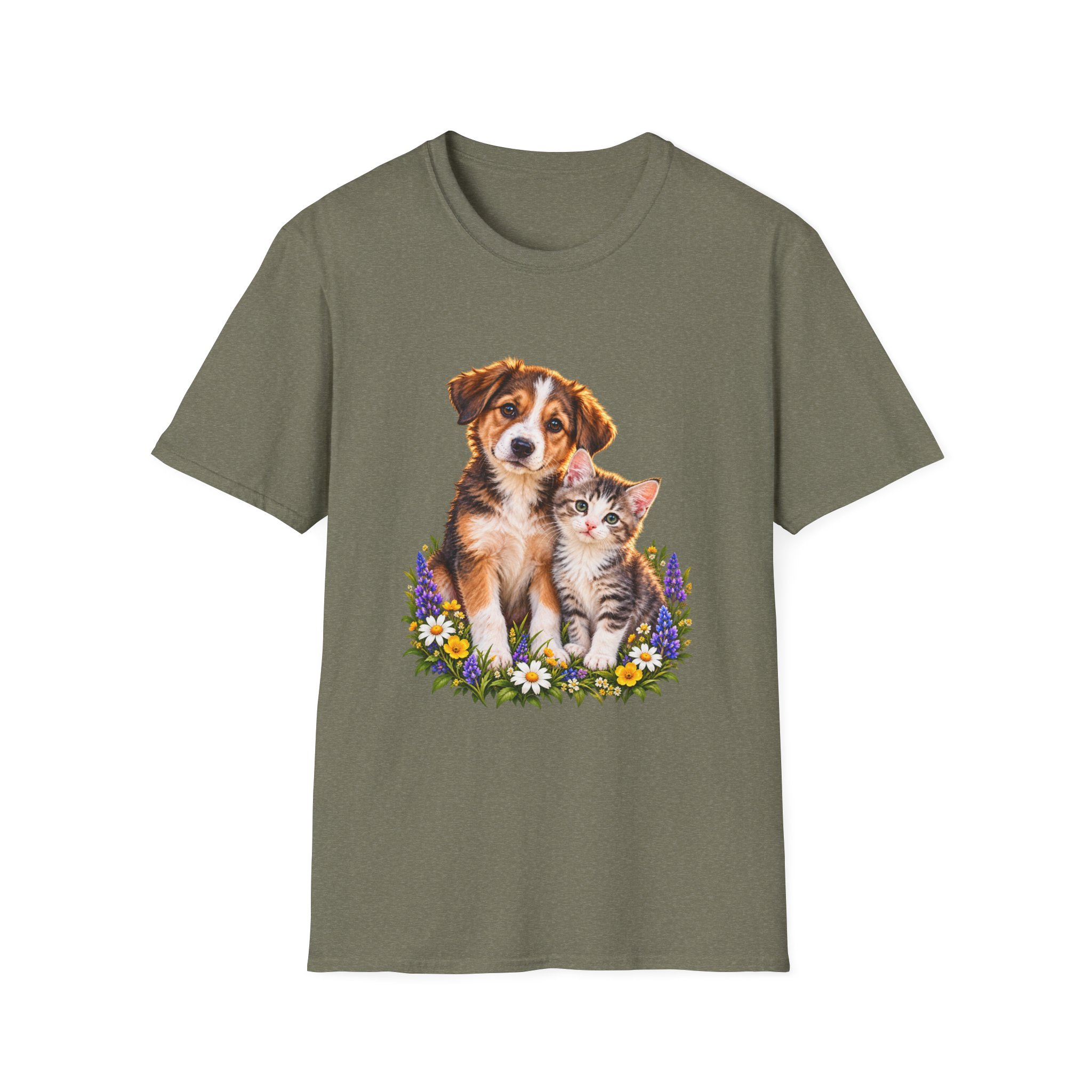 Cute Puppy and Kitten T-Shirt