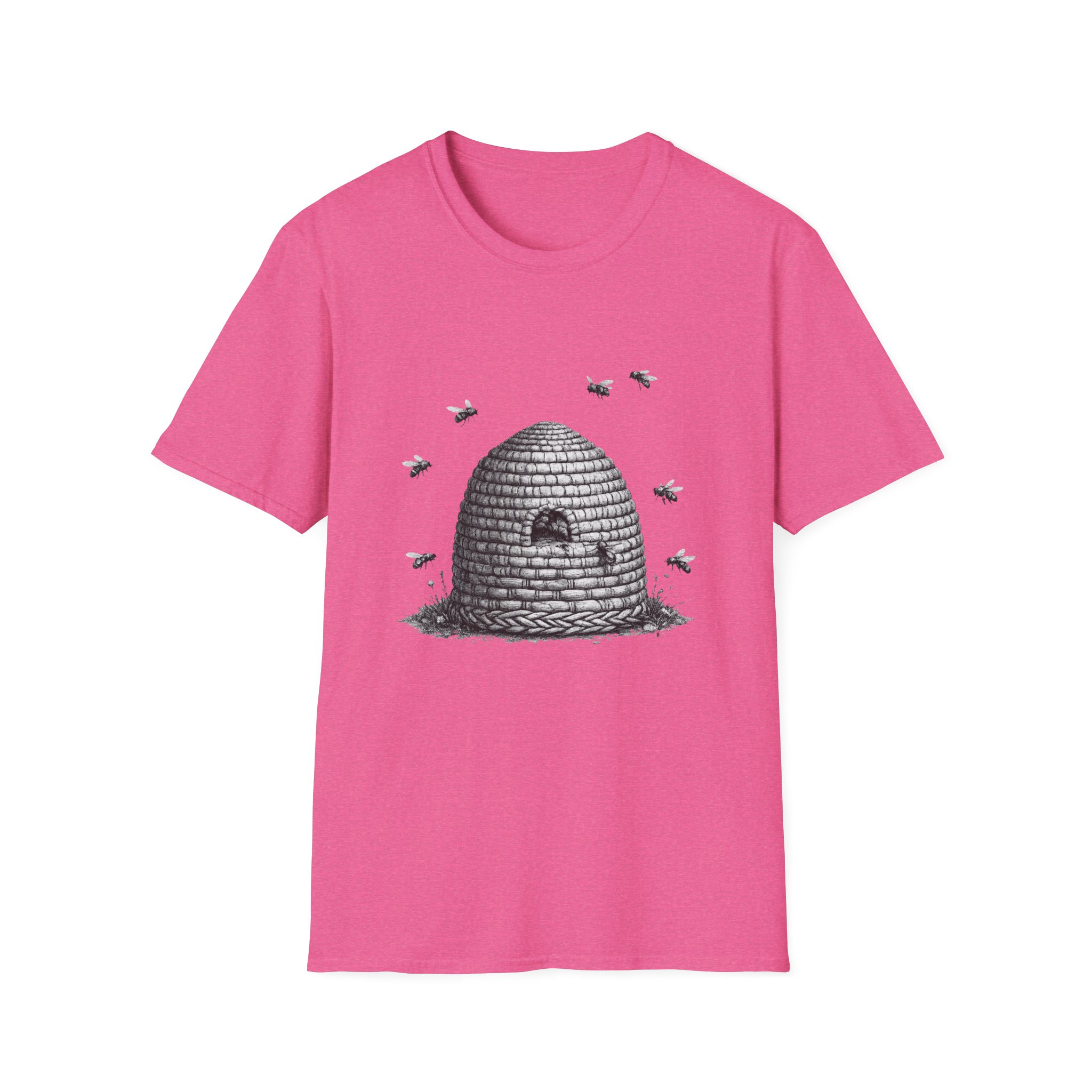 Beehive Illustration T-Shirt — Vintage Beekeeping Art Tee - Image 9
