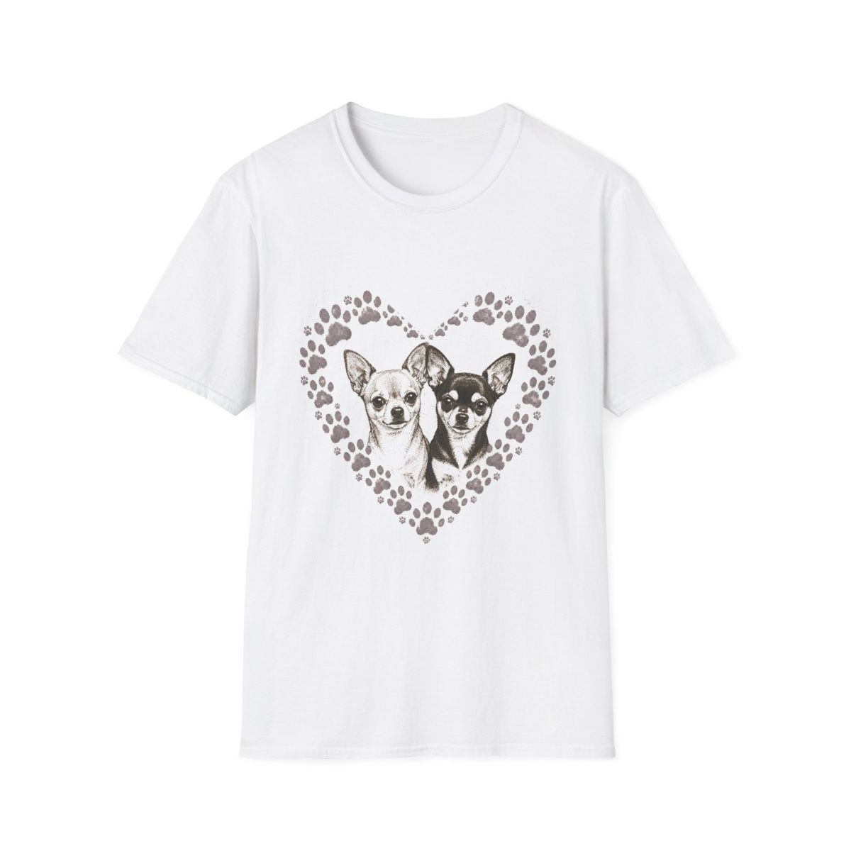 Chihuahua Heart Paw Print T-Shirt