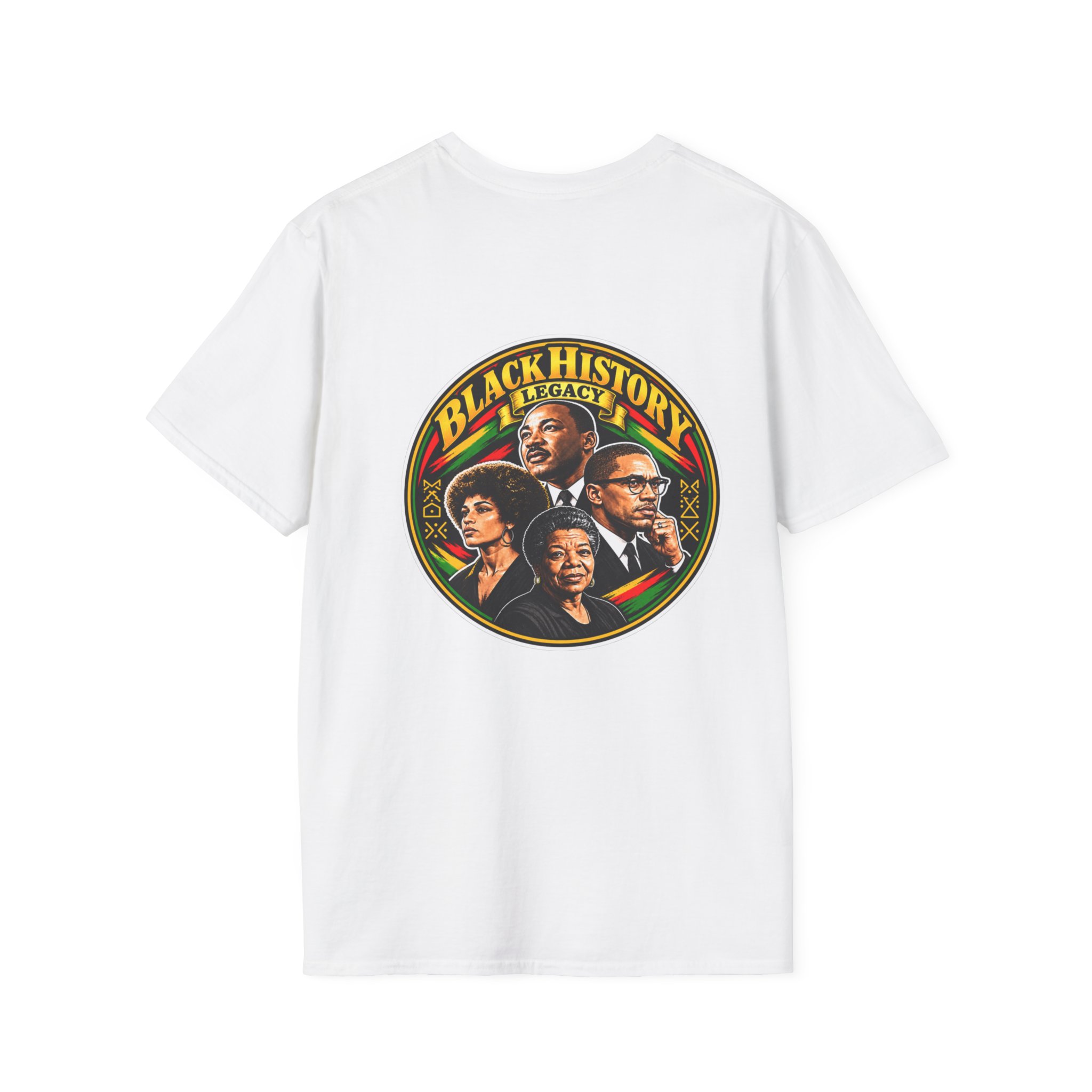 Black History Legacy T-Shirt — Icon Portrait Back Graphic - Image 4