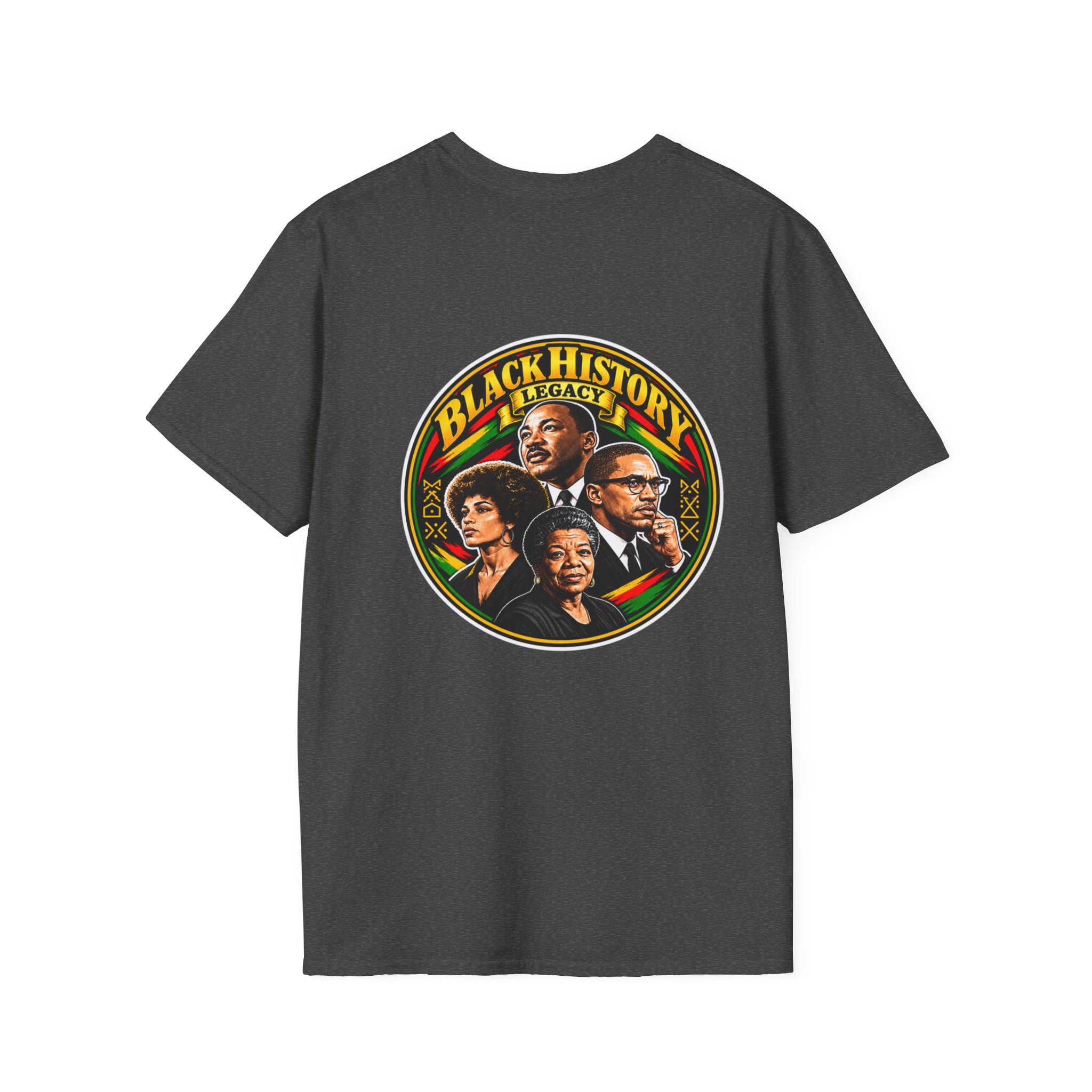 Black History Legacy T-Shirt — Icon Portrait Back Graphic - Image 16