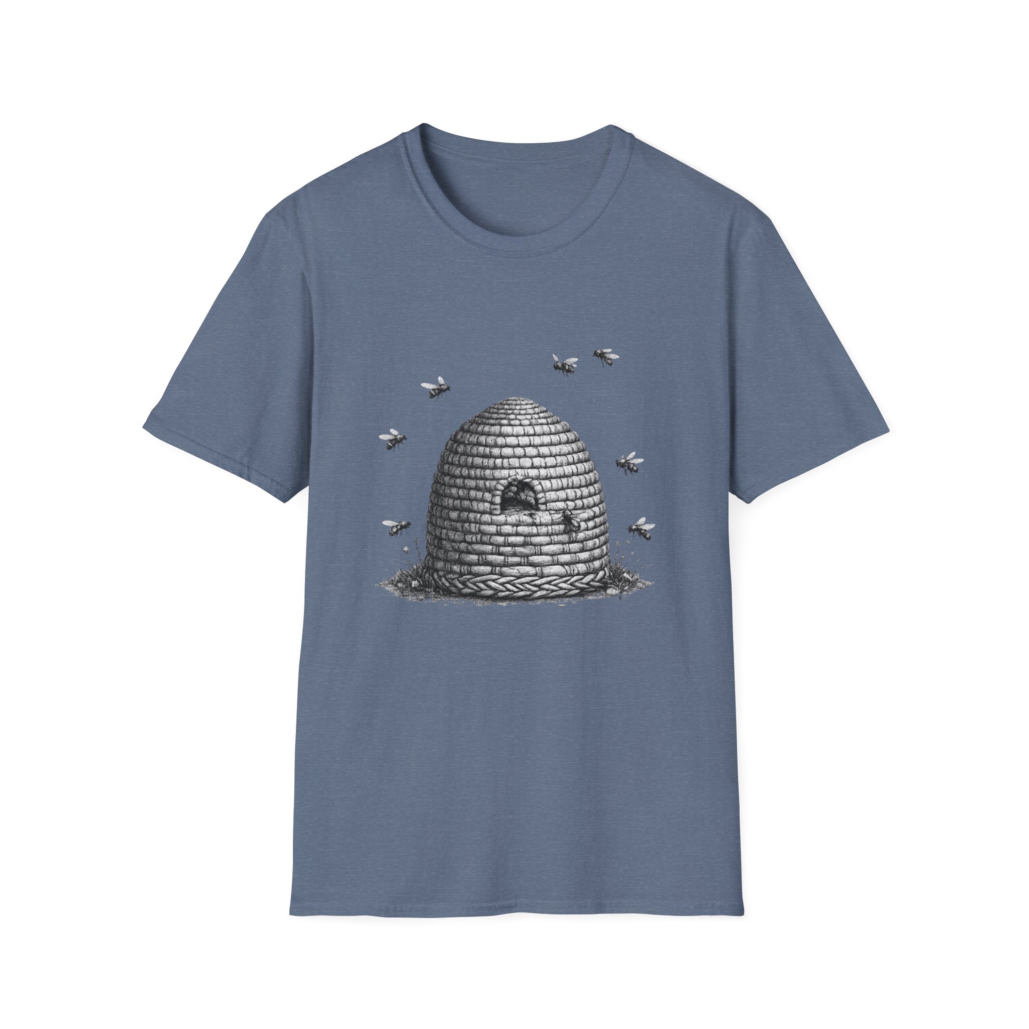 Beehive Illustration T-Shirt — Vintage Beekeeping Art Tee - Image 8