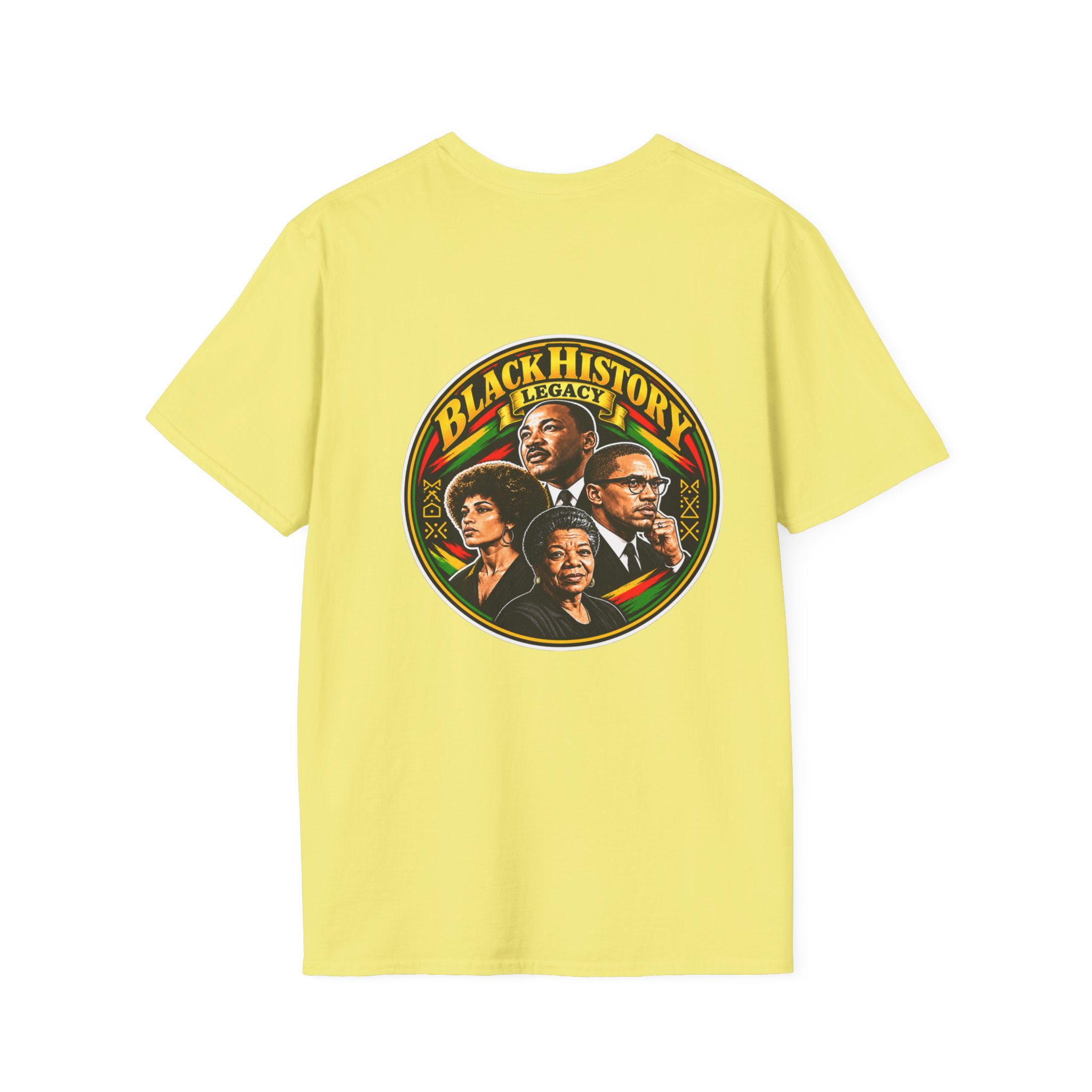 Black History Legacy T-Shirt — Icon Portrait Back Graphic - Image 12