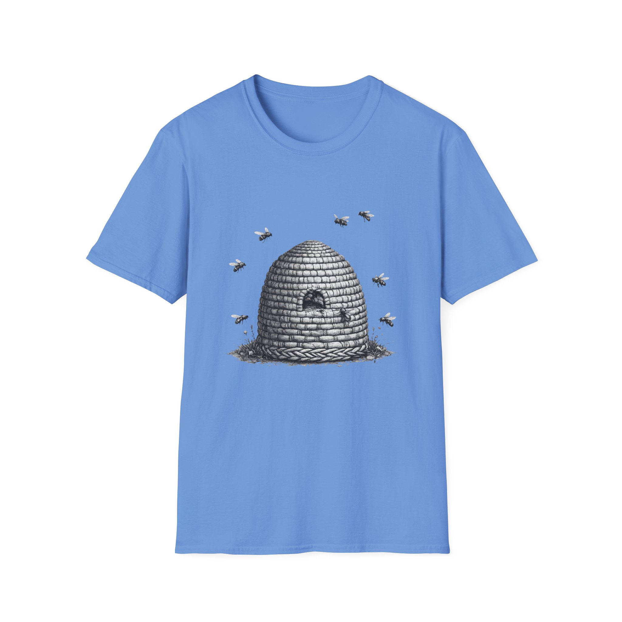 Beehive Illustration T-Shirt — Vintage Beekeeping Art Tee - Image 7