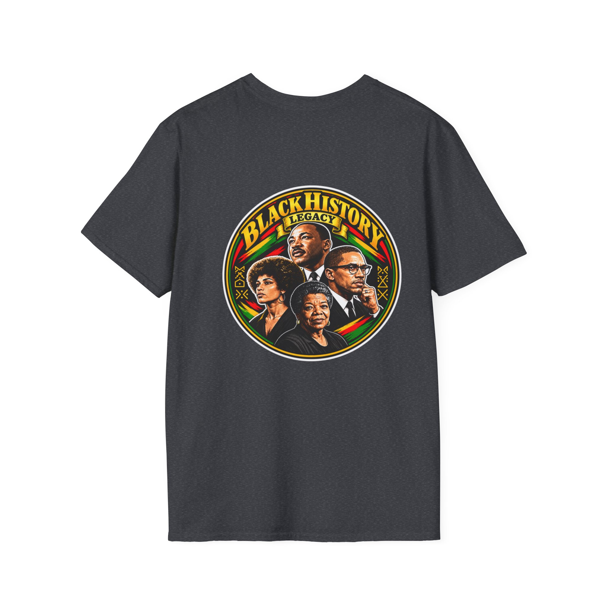 Black History Legacy T-Shirt — Icon Portrait Back Graphic - Image 18