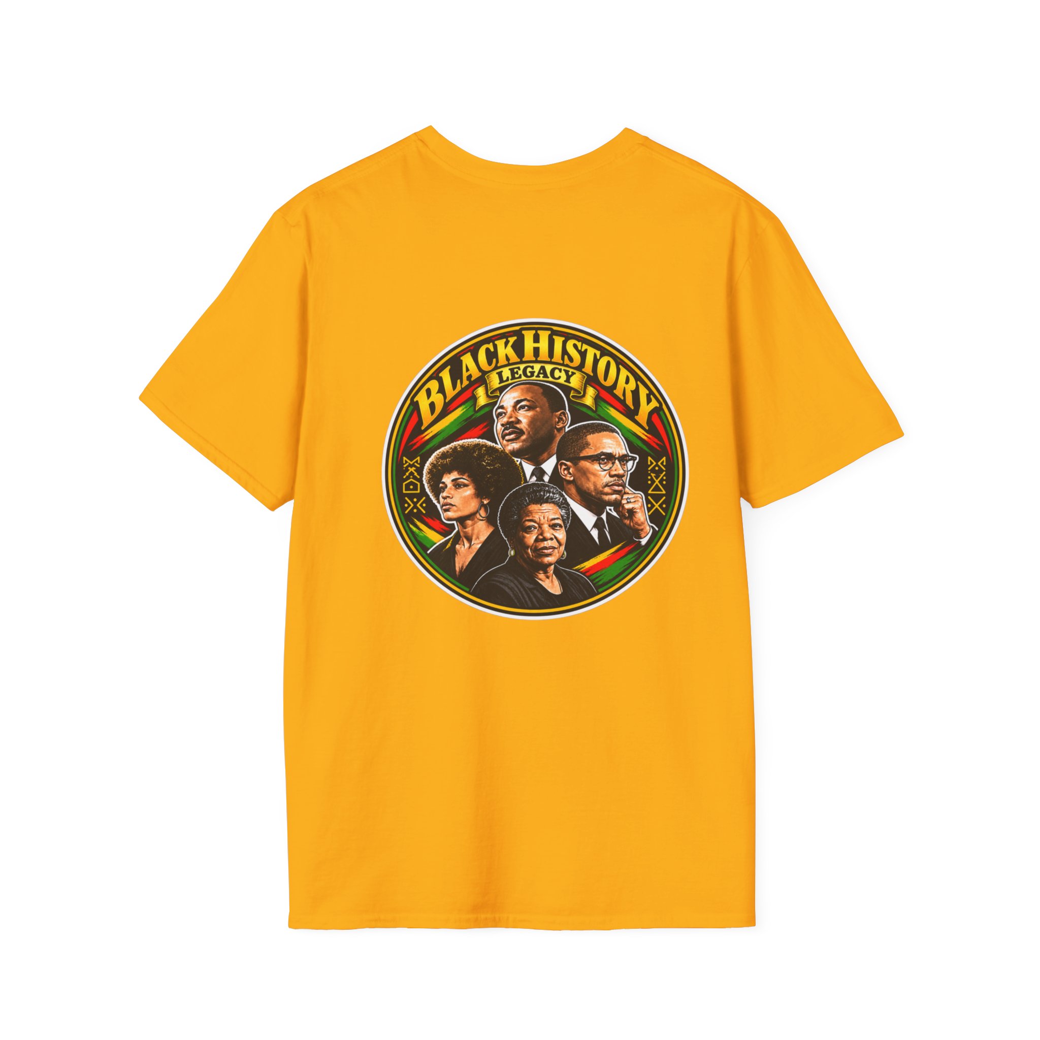 Black History Legacy T-Shirt — Icon Portrait Back Graphic - Image 10
