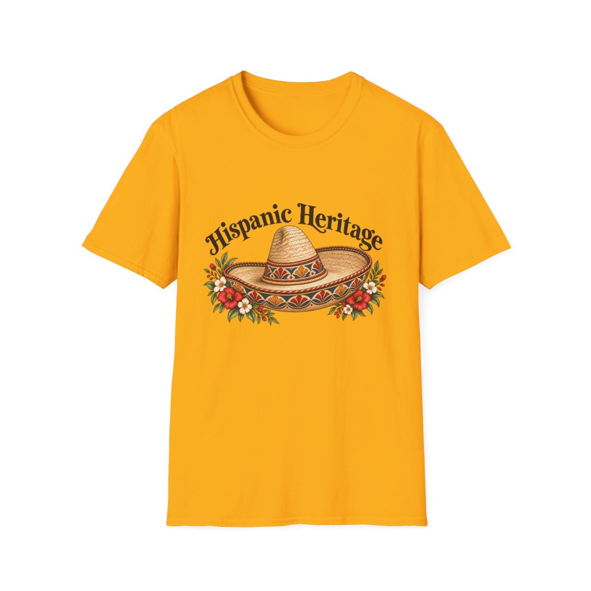 Hispanic Heritage Sombrero Floral T-Shirt