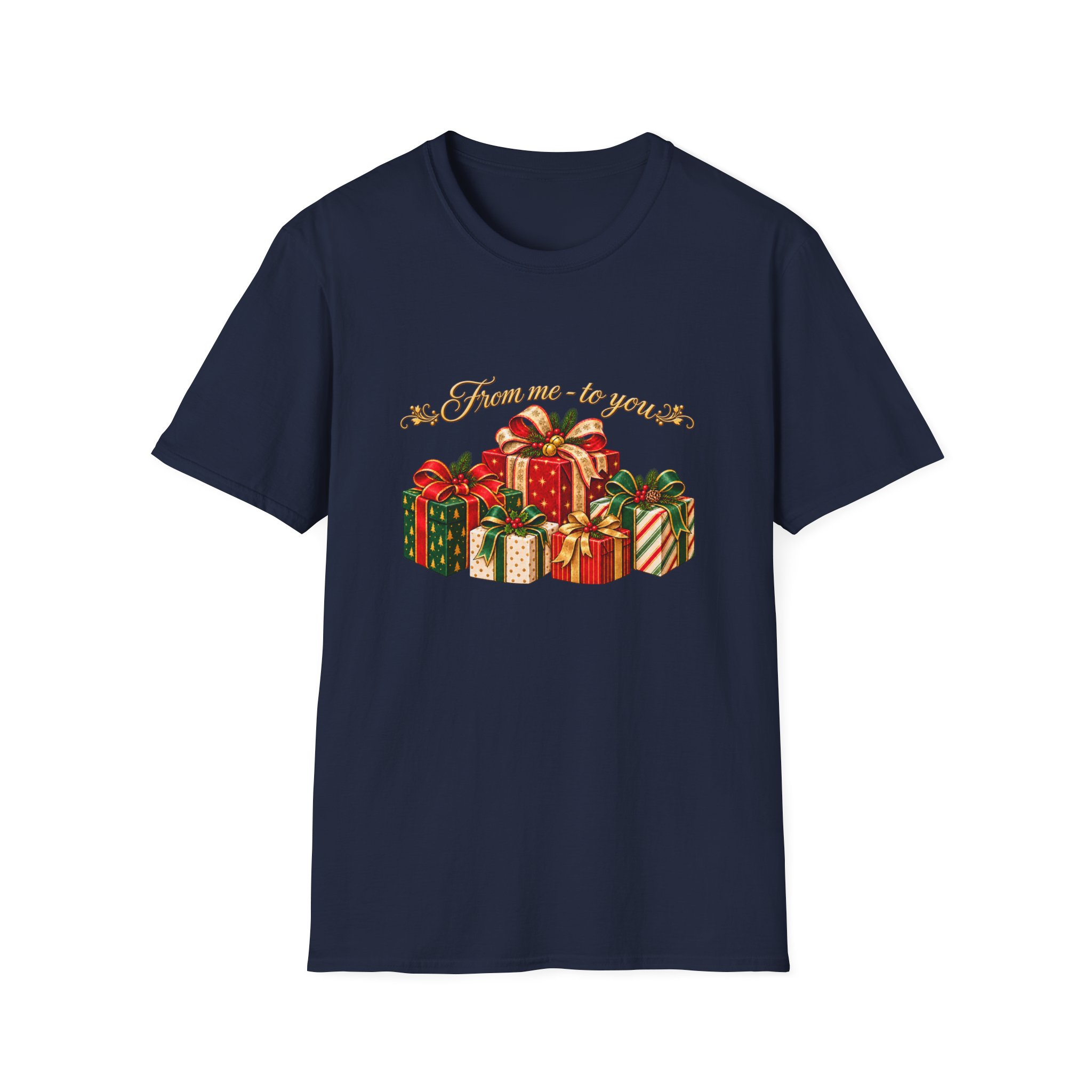 Christmas Gift Stack T‑Shirt — "From Me To You" Holiday Present Design - Image 10