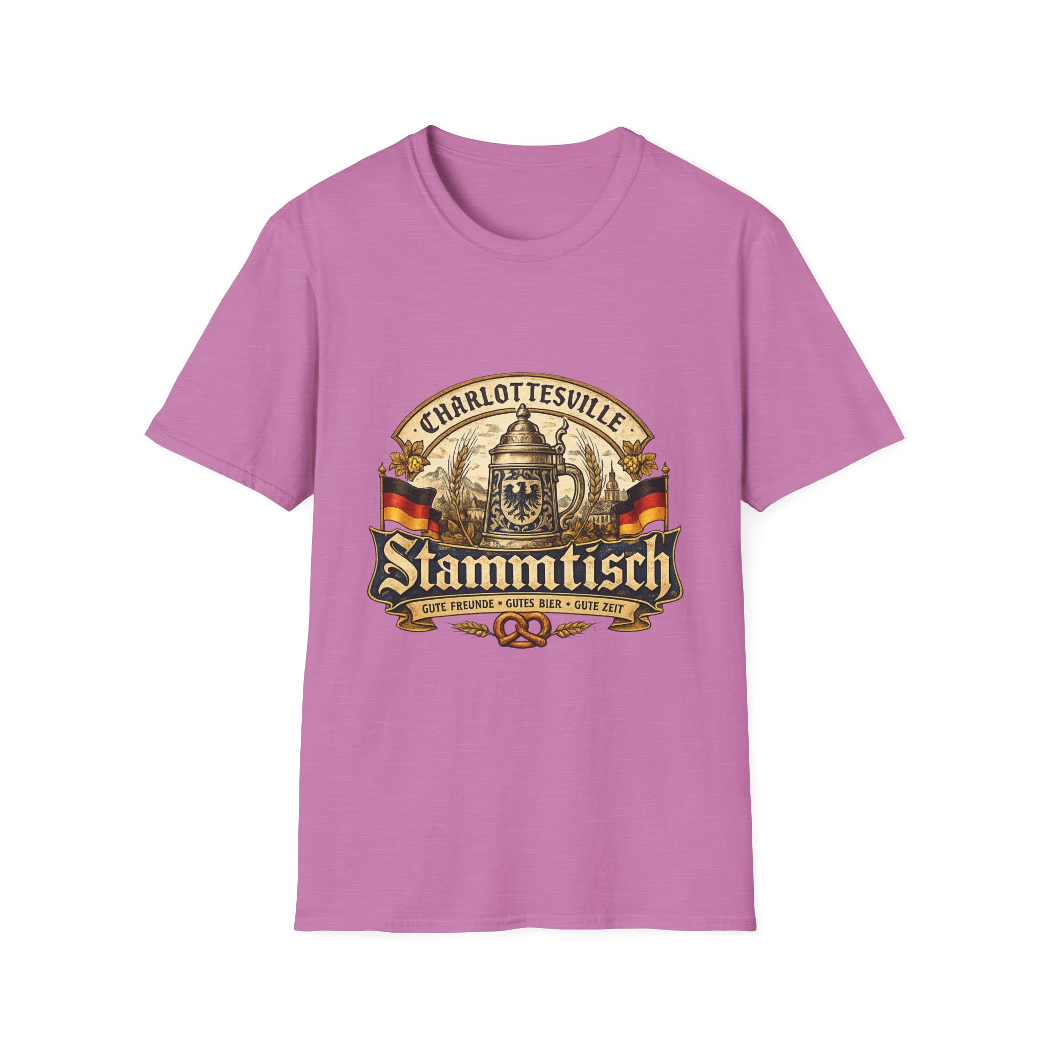 Charlottesville Stammtisch Vintage Beer T-Shirt - Image 14