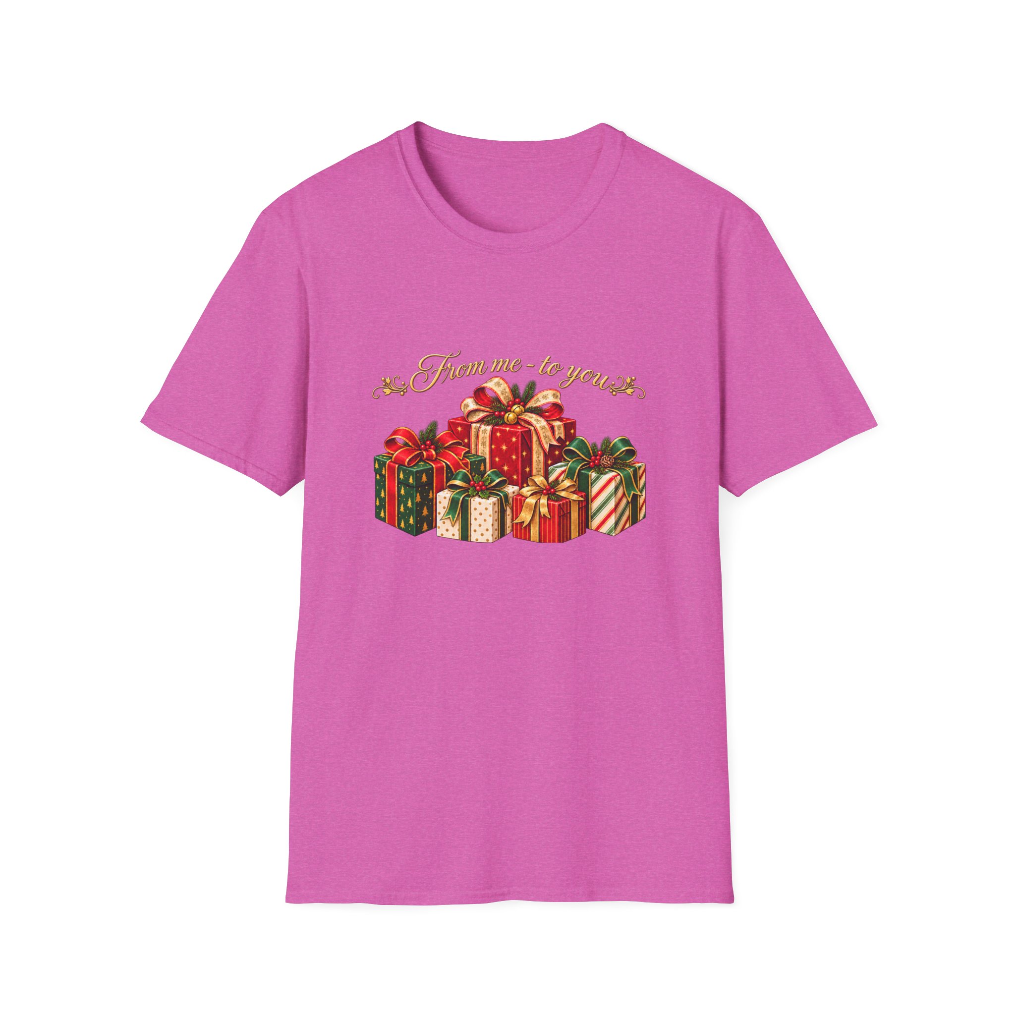 Christmas Gift Stack T‑Shirt — "From Me To You" Holiday Present Design - Image 12