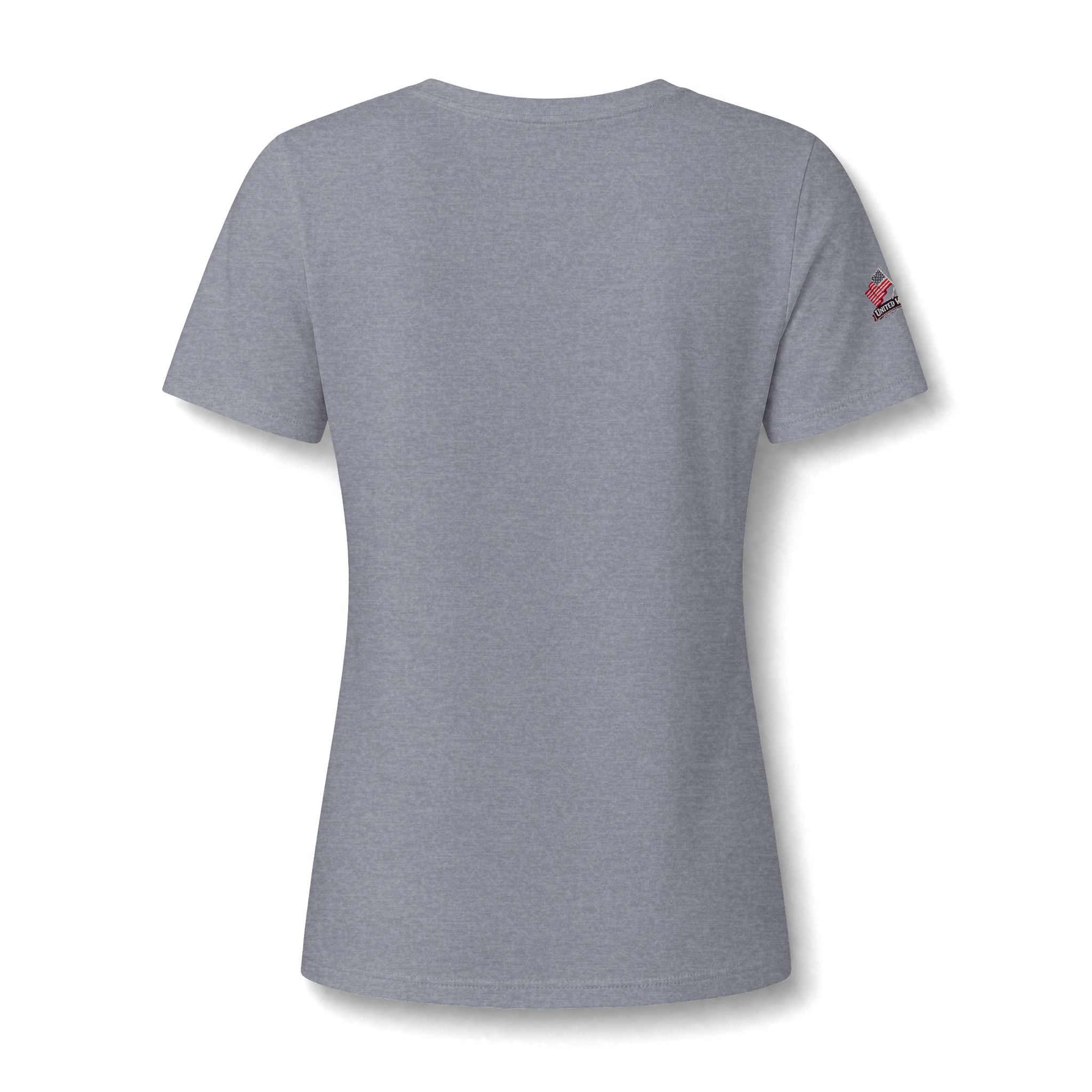 Friends of American Legion Post 128 Women's V-Neck Tee — Greene County VA FLAG ON SLEEVE - Image 4