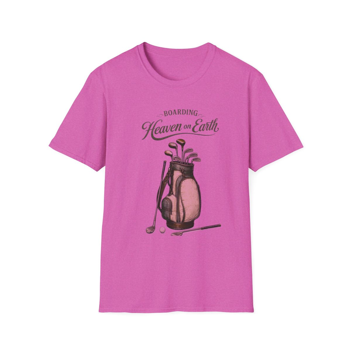 Golf Bag T‑Shirt — Roaring Heaven on Earth Golf Design