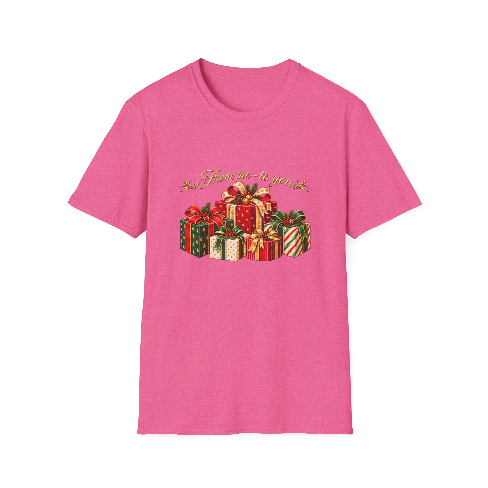 Christmas Gift Stack T‑Shirt — "From Me To You" Holiday Present Design - Image 11
