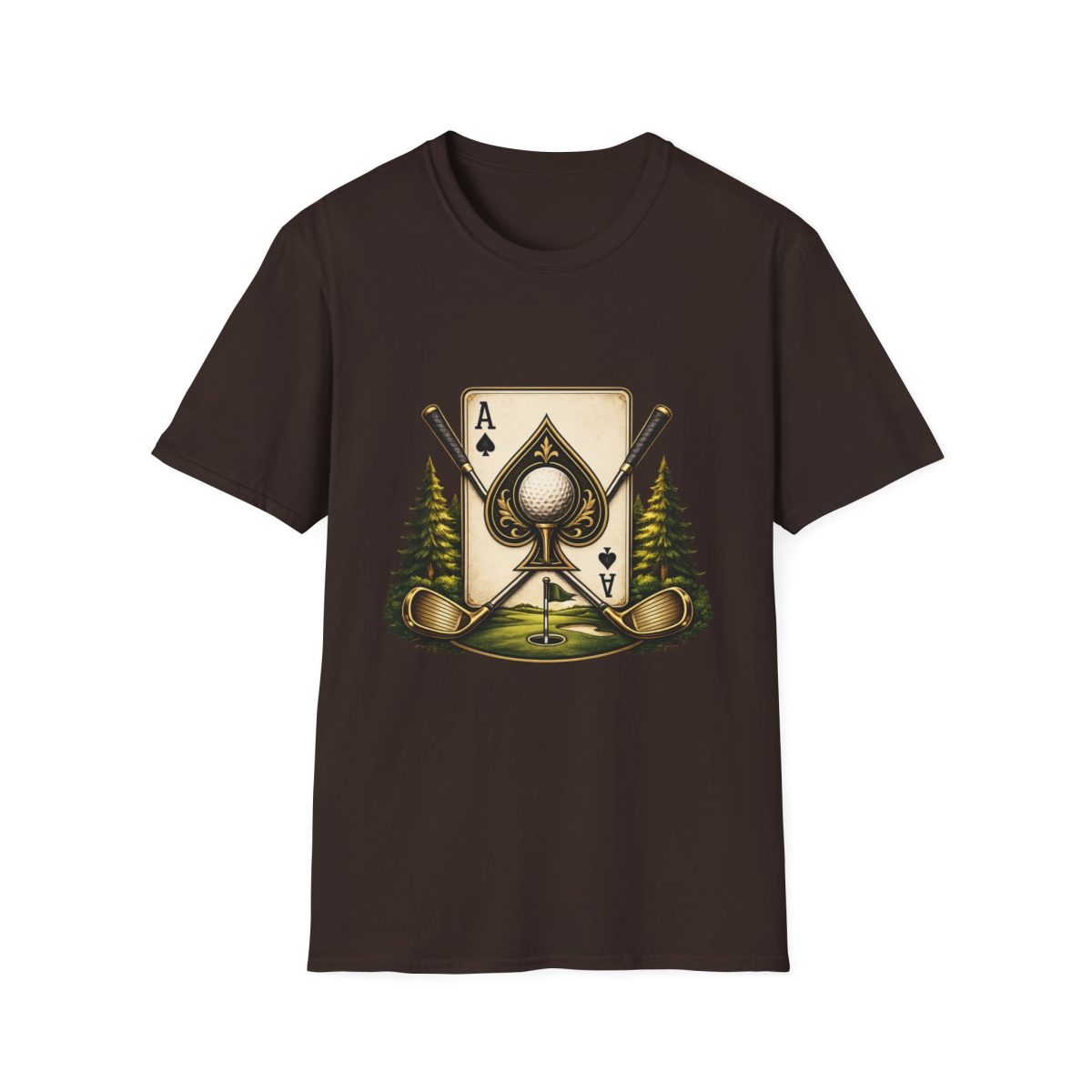Golf Ace T-Shirt — Ace of Spades Golf Crest Tee