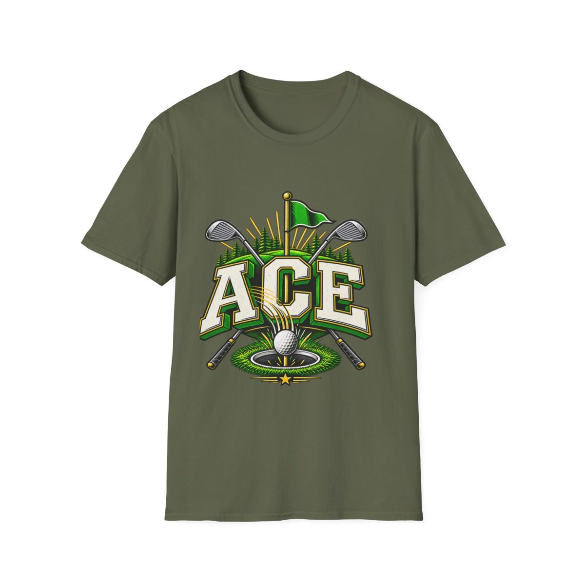 Golf Ace T-Shirt — ‘ACE’ Golf Graphic Tee for Players & Fans