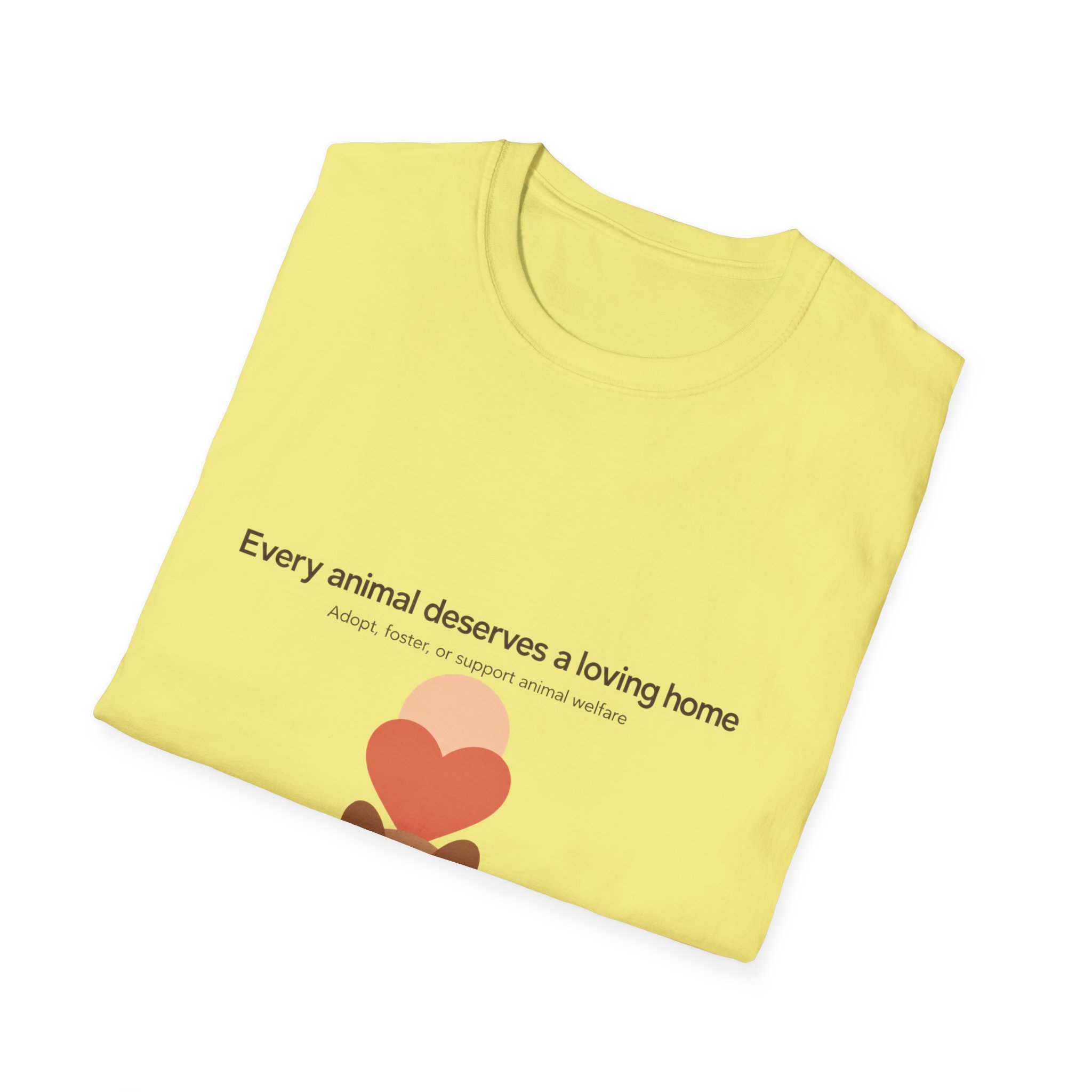 Animal Rescue T-Shirt – “Every animal deserves a loving home” Cute Pet Adoption Tee - Image 4